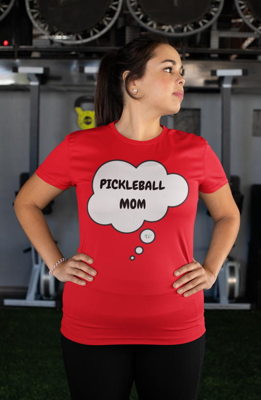 PICKLEBALL SPORT T-SHIRTS MOTHER'S DAY GIFT GRAPHIC UNISEX T-SHIRT PICKLEBALL MOM TEE BIRTHDAY GIFT MOM GIFT FOR MOMS UNIQUE MOM GIFT FOR MOMS SHIRTS FOR AUNTS TEES FOR SISTERS GIFT FOR DAUGHTER PICKLEBALL SHIRTS