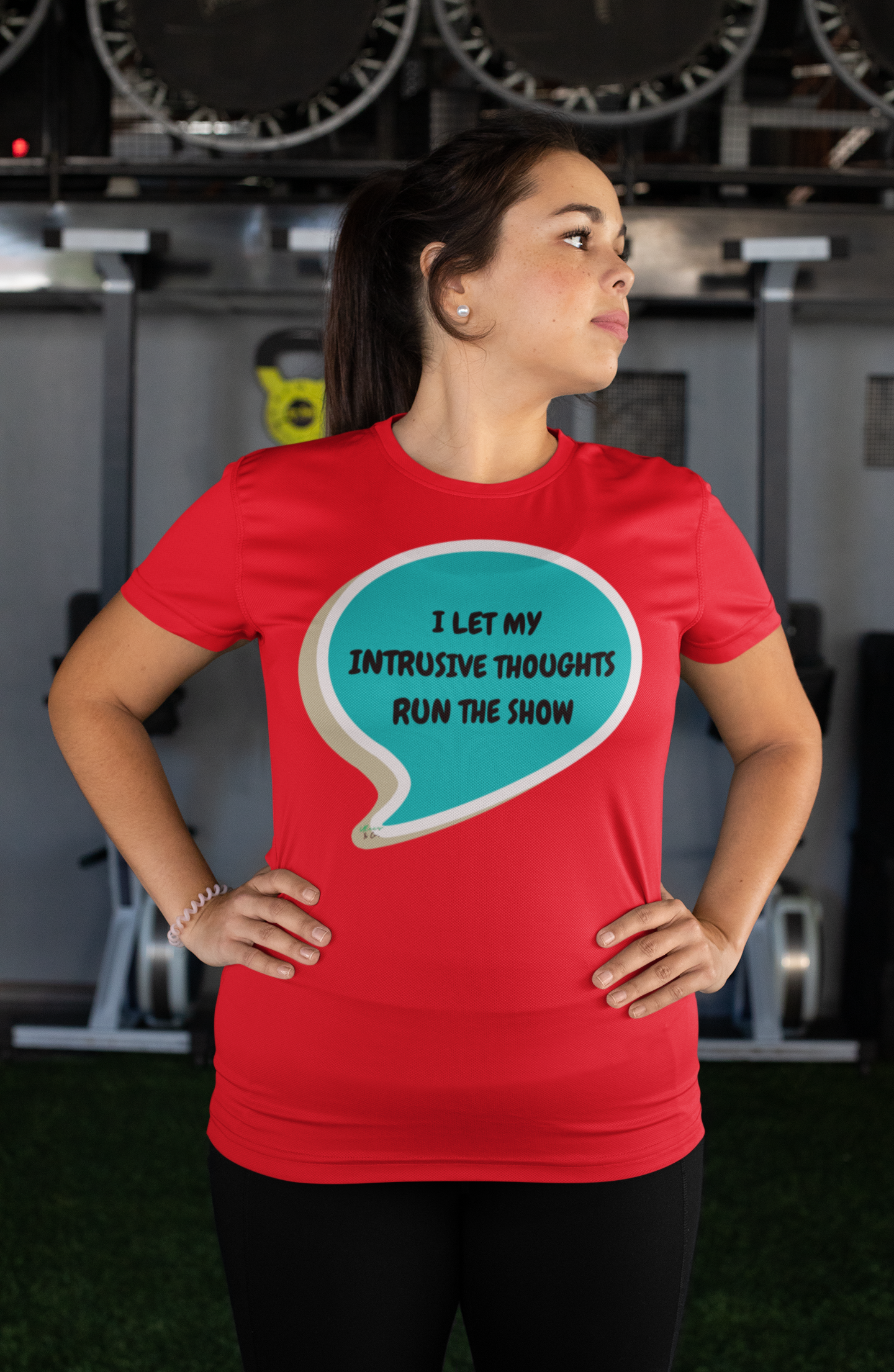 I LET MY INTRUSIVE THOUGHTS RUN THE SHOW T-SHIRT IN SPEECH BUBBLE UNISEX TSHIRT FUNNY SAYINGS T SHIRT SARCASTIC SAYINGS T-SHIRT SARCASM TEES