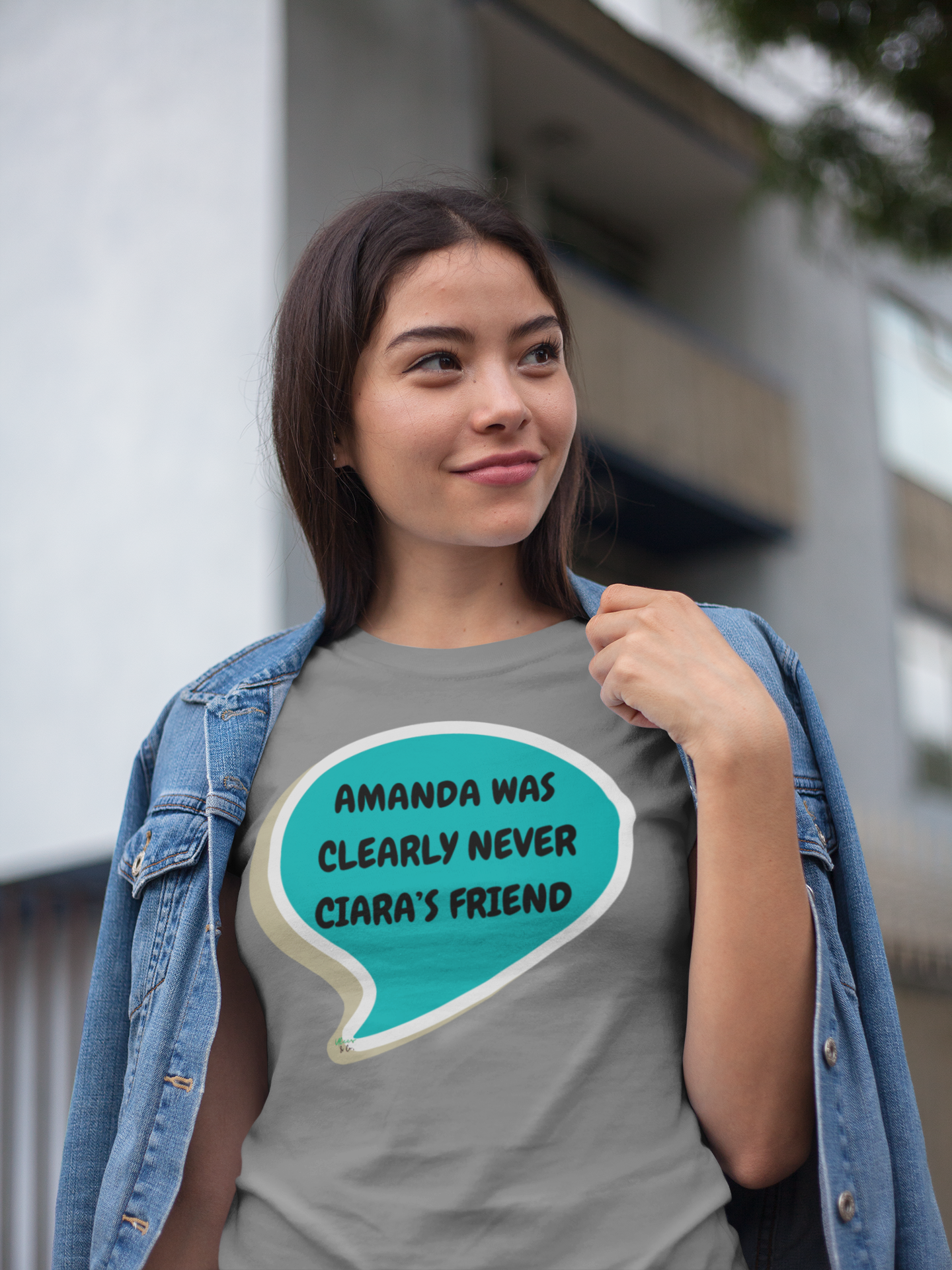 AMANDA WAS CLEARLY NEVER CIARA'S FRIEND T-SHIRT SUMMER HOUSE TEES IN SPEECH BUBBLE DRAMA TEE SHIRTS UNIQUE GRAPHIC UNISEX T-SHIRTS GIFT FOR SARCASTIC TSHIRT FUNNY TEES CIARA MILLER AMANDA BATULA MEN GIFT FOR WOMEN