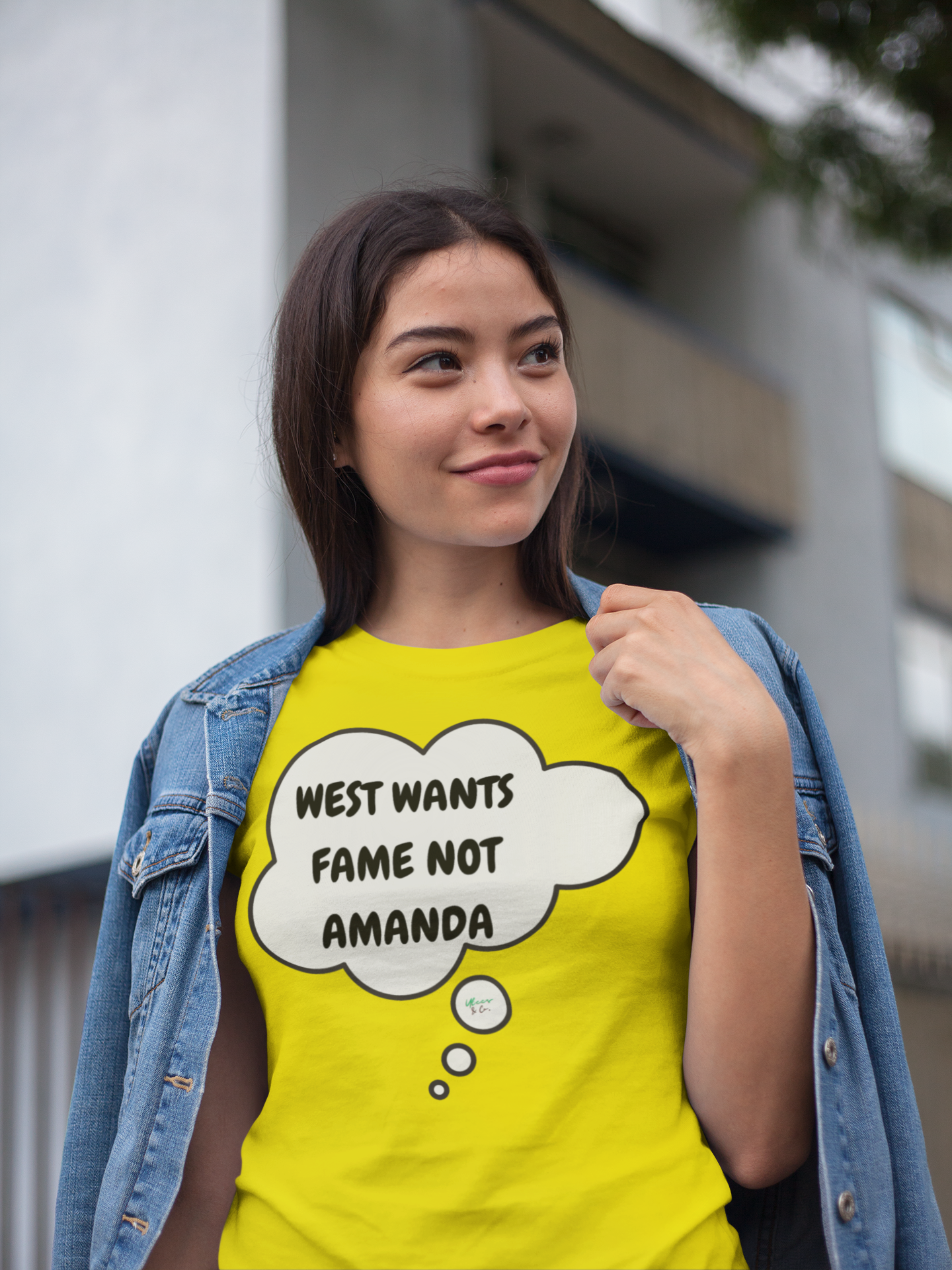 WEST WANTS FAME NOT AMANDA T-SHIRT SUMMER HOUSE INSPIRED TEES IN THOUGHT BUBBLE BRAVO DRAMA TEE SHIRTS UNIQUE GRAPHIC UNISEX T-SHIRTS GIFT CIARA MILLER AMANDA BATULA WEST WILSON MEN GIFT FOR WOMEN CUSTOM SHIRTS