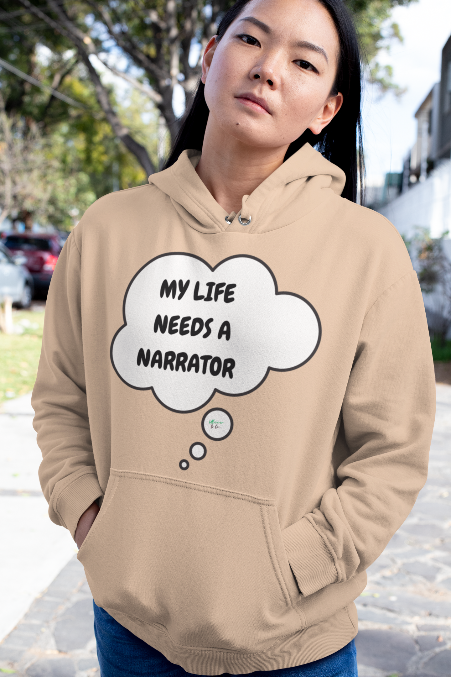 MY LIFE NEEDS A NARRATOR SWEATSHIRT IN THOUGHT BUBBLE PULLOVER HOODIE UNISEX PULLOVER HOODIE GIFT IDEAS HOODIE FOR WOMEN PULLOVER HOODIE FOR MEN FUNNY SAYINGS HOODIE SARCASTIC SAYINGS HOODIES