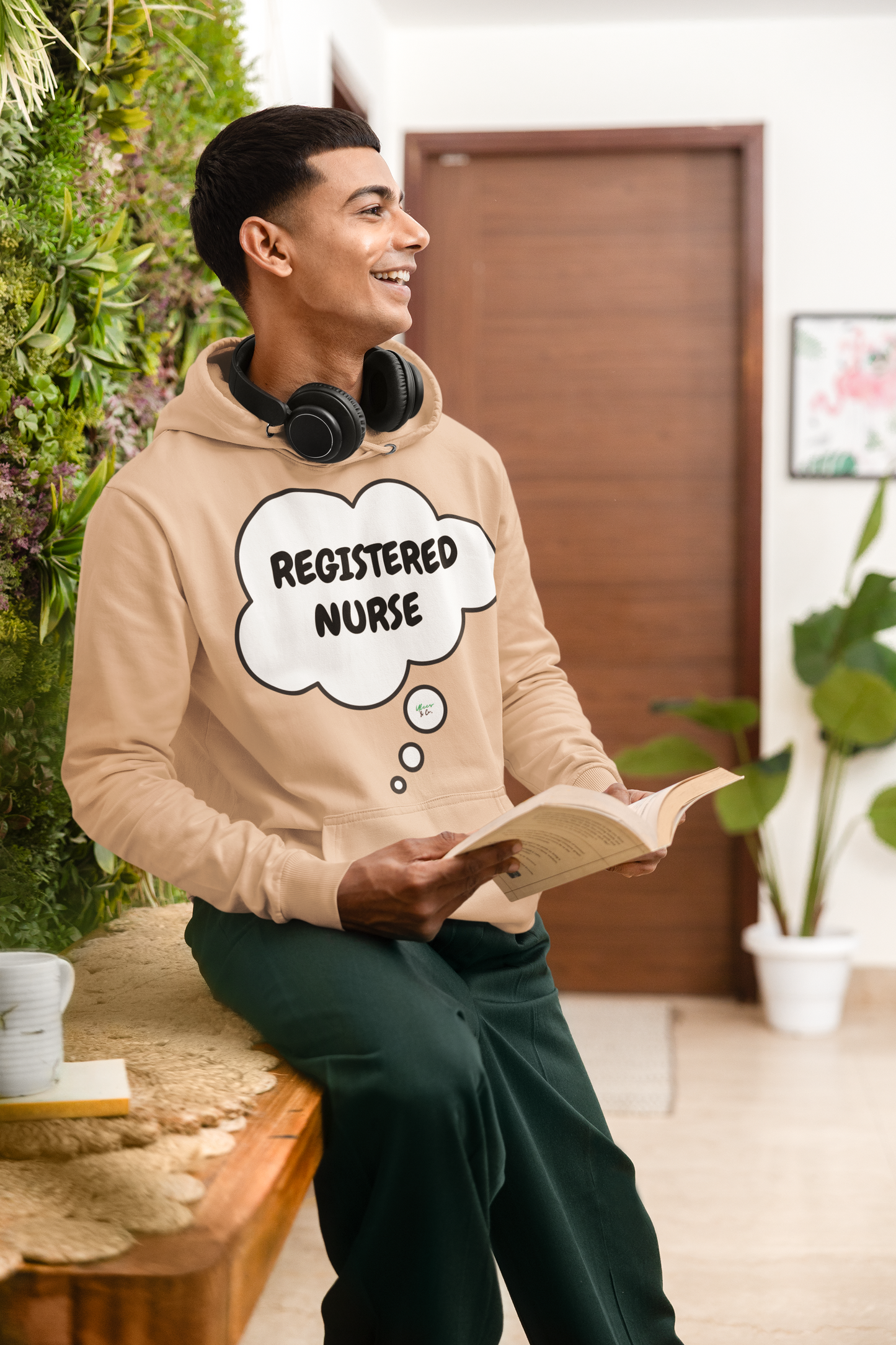 REGISTERED NURSE HOODIE IN THOUGHT BUBBLE GRAPHIC HOODIE UNISEX PULLOVER HOODIE OCCUPATION UNISEX HOODIE JOB HOODIES GIFTS FOR WOMEN GIFTS FOR MEN OCCUPATION