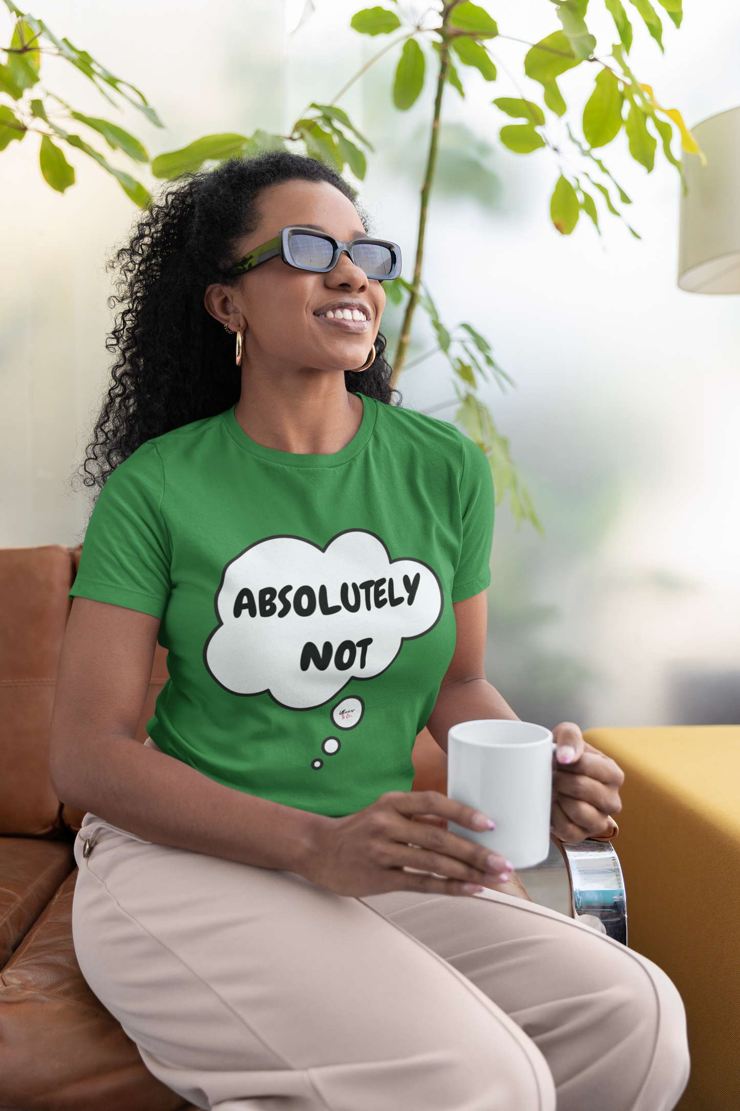 ABSOLUTELY NOT T-SHIRT IN THOUGHT BUBBLE UNISEX T-SHIRT SARCASTIC SAYINGS TSHIRT FUNNY SAYINGS T SHIRT