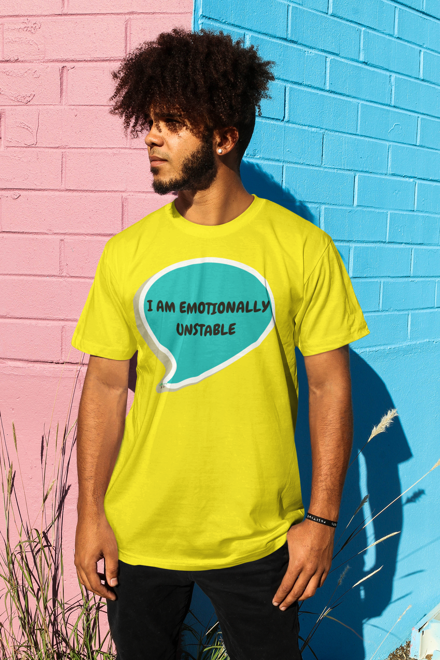 I AM EMOTIONALLY UNSTABLE T-SHIRT IN SPEECH BUBBLE UNISEX TSHIRT FUNNY SAYINGS T SHIRT SARCASTIC SAYINGS T-SHIRT SARCASM TEES