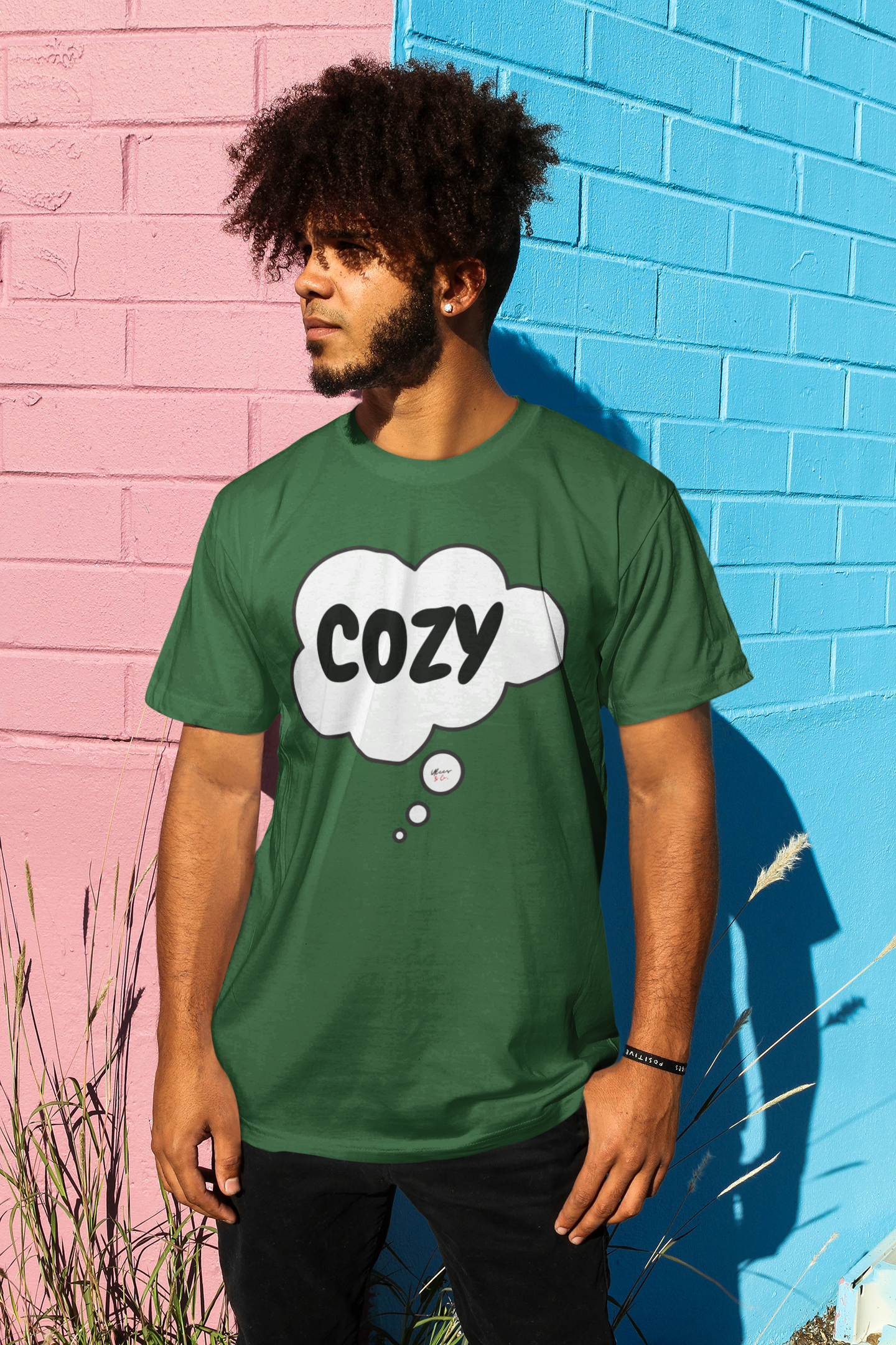 COZY T-SHIRT IN THOUGHT BUBBLE FUNNY SAYINGS T SHIRT SARCASTIC TSHIRT  GIFT