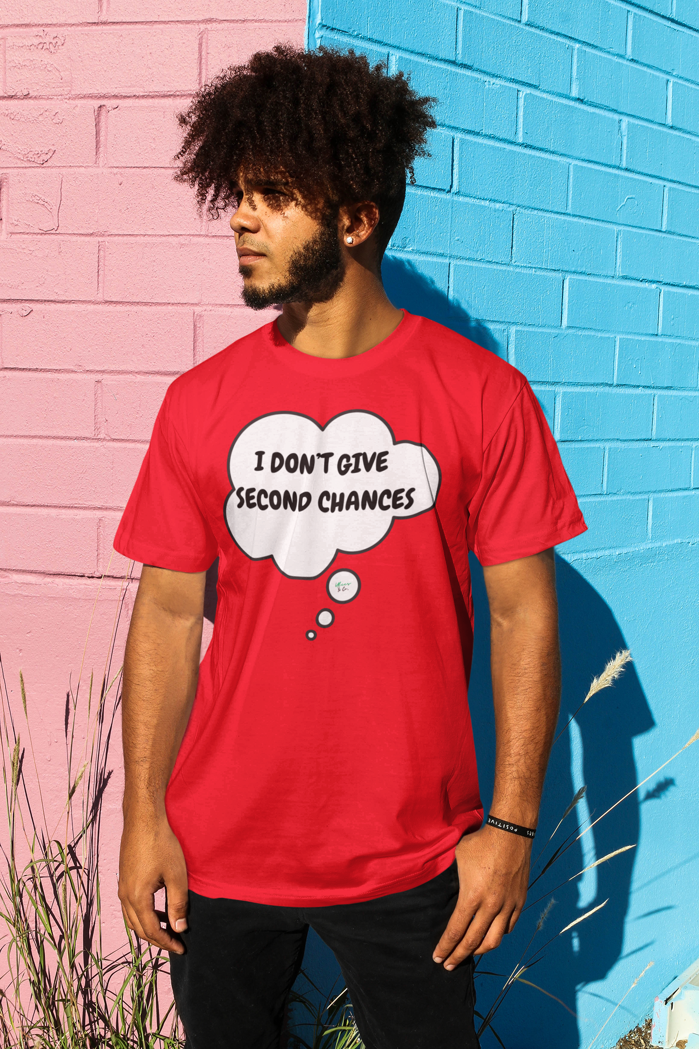 I DON'T GIVE SECOND CHANCES T-SHIRT IN THOUGHT BUBBLE UNISEX TSHIRT FUNNY SAYINGS T SHIRT SARCASTIC SAYINGS T-SHIRT SARCASM TEES
