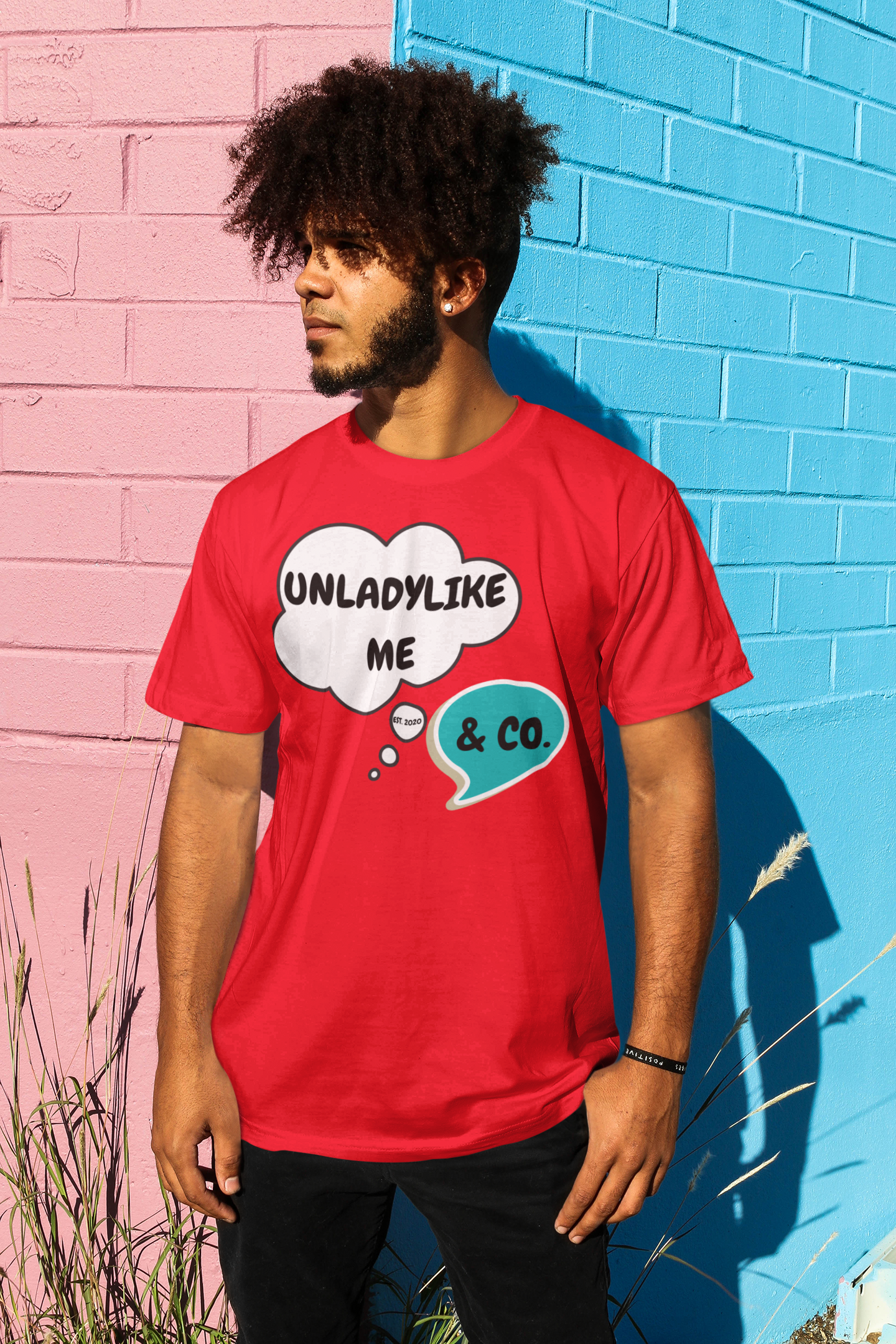 UNLADYLIKE ME & CO. BRAND LOGO T-SHIRT LOGO BRAND SHIRTS FOR WOMEN SHOP LOGO TSHIRTS FOR MEN