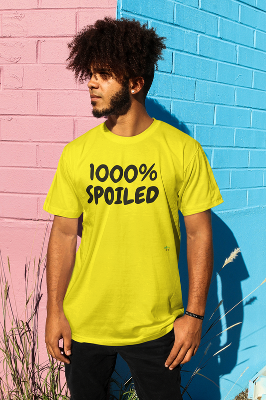 1000% SPOILED  T-SHIRT IN GRAPHIC UNISEX TSHIRT FUNNY SAYINGS T SHIRT SARCASTIC SAYINGS T-SHIRT SARCASM TEES GIFTS FOR WOMEN GIFT FOR MEN