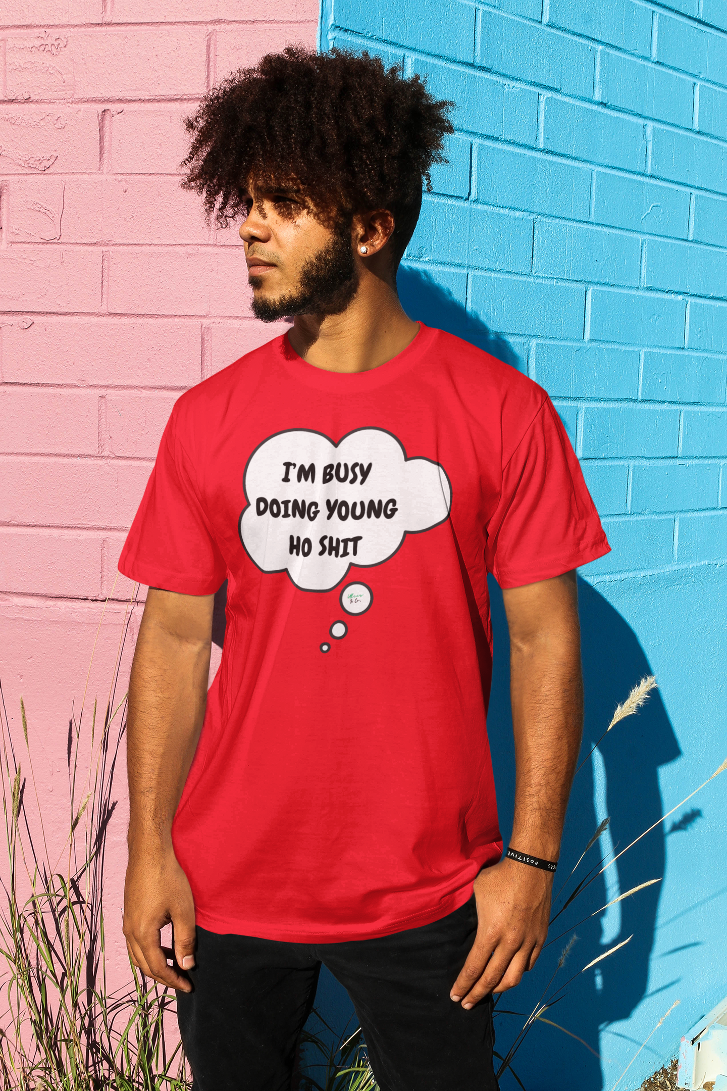 VIRAL TRENDS SHIRTS I'M BUSY DOING YOUNG HO SHIT T-SHIRT GRAPHIC UNISEX T-SHIRT I'M A YOUNG HO TREND UNIQUE GIFT CUSTOM GIFT CUSTOM TSHIRT BIRTHDAY GIFT IN SPEECH BUBBLE TRENDING MEME SHIRT FOR WOMEN SHIRT FOR MEN