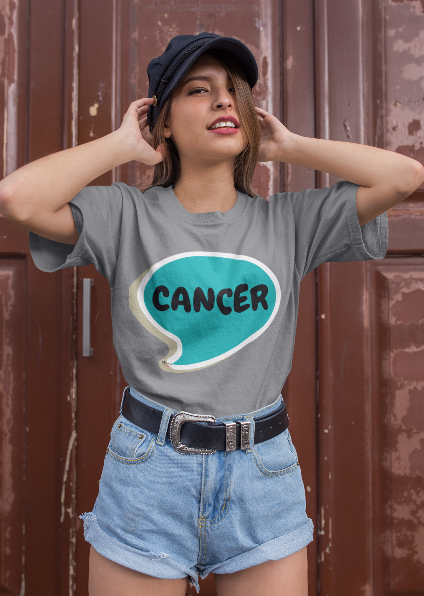 CANCER ZODIAC SIGN T-SHIRT IN SPEECH BUBBLE CANCER HOROSCOPE ZODIAC SIGN BIRTHDAY SIGN TSHIRT