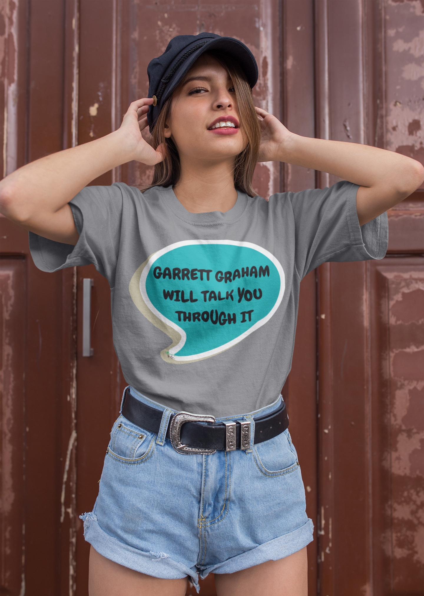 GARRETT GRAHAM WILL TALK YOU THROUGH IT T-SHIRT HOCKEY PLAYER UNIQUE GRAPHIC UNISEX SPEECH BUBBLE SHIRT STREETWEAR FASHION OFF CAMPUS TEES OFF CAMPUS SERIES FOR HOCKEY TEAM FANS T-SHIRT GARRETT GRAHAM CHARACTER TEES GIFTS FOR WOMEN