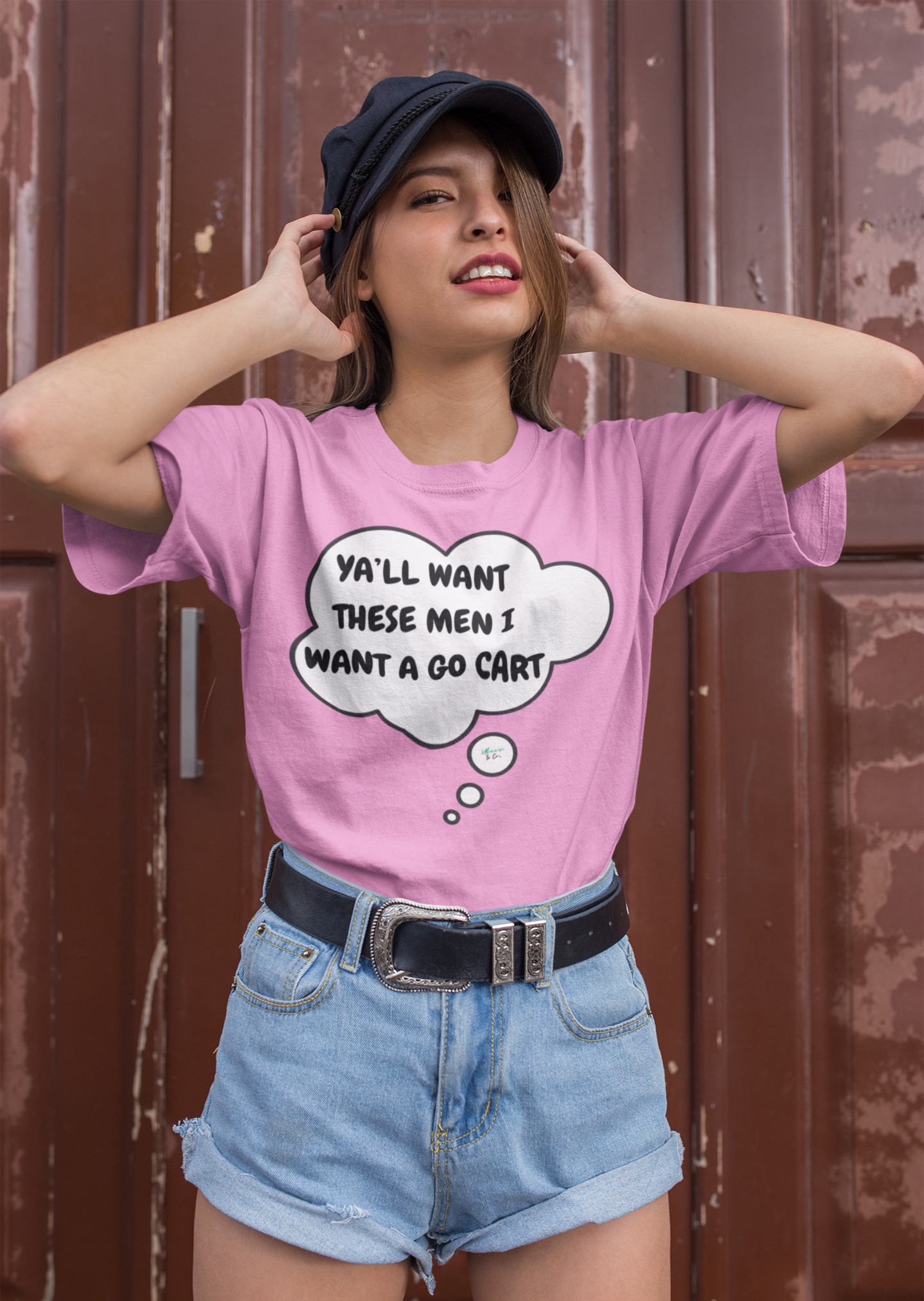 Y'ALL WANT THESE MEN I WANT A GO CART T-SHIRT UNIQUE GRAPHIC UNISEX THOUGHT BUBBLE SHIRT STREETWEAR FASHION FUNNY T-SHIRT HILARIOUS SHIRTS SARCASM TEES BIRTHDAY GIFTS FOR WOMEN GIFT FOR MEN CLOTHING BRAND