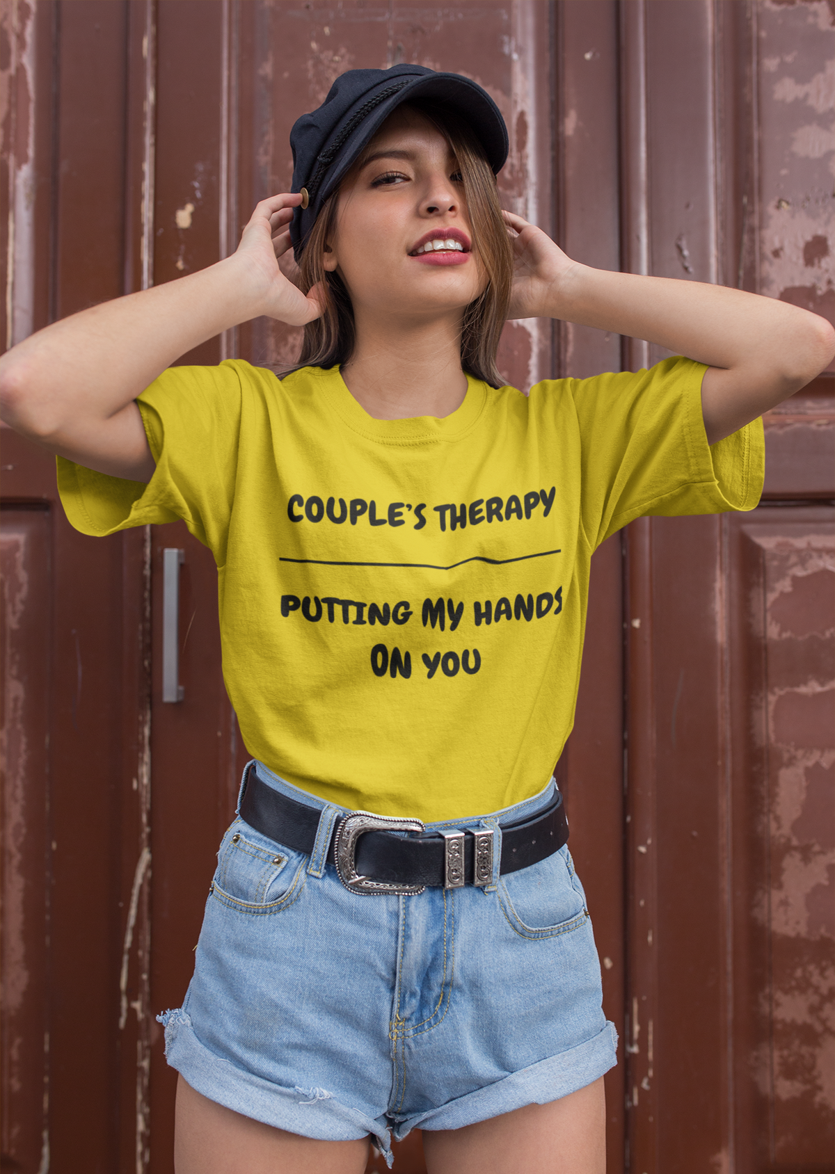 COUPLES THERAPY OVER PUTTING HANDS ON YOU T-SHIRT UNIQUE GRAPHIC UNISEX TEXT ONLY SHIRT STREETWEAR FASHION FUNNY SAYINGS TEES SARCASTIC SAYINGS T-SHIRT HILARIOUS SHIRTS SARCASM TEES BIRTHDAY GIFTS FOR WOMEN GIFT FOR MEN CLOTHING BRAND