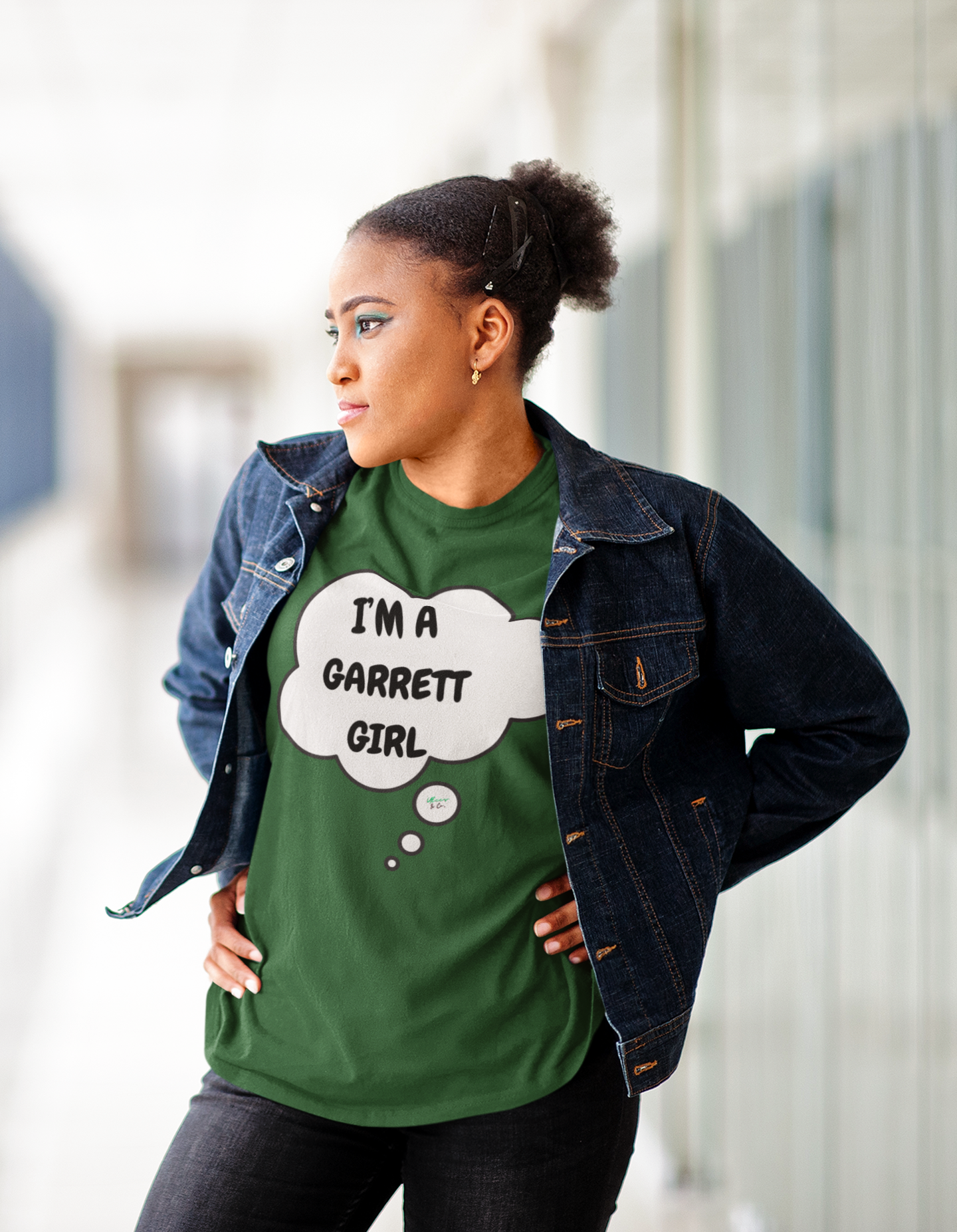 I'M A GARRETT GIRL T-SHIRT HOCKEY PLAYER UNIQUE GRAPHIC UNISEX THOUGHT BUBBLE SHIRT STREETWEAR FASHION OFF CAMPUS TEES OFF CAMPUS SERIES HOCKEY TEAM TEES BIRTHDAY GIFTS FOR WOMEN GIFT FOR MEN