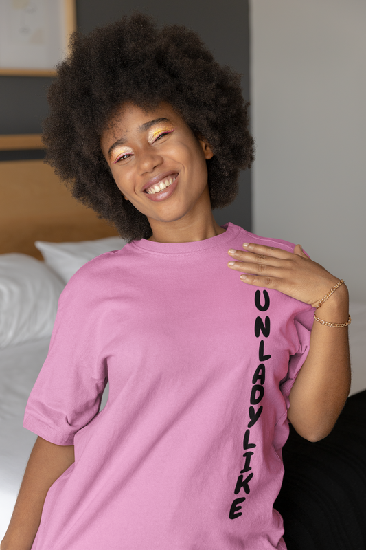 UNLADYLIKE T-SHIRT UNIQUE GRAPHIC UNISEX TEXT ONLY SHIRT CASUAL STREETWEAR FASHION FUNNY SAYINGS TEES SARCASTIC SAYINGS T-SHIRT HILARIOUS SHIRTS SARCASM TEES BIRTHDAY GIFTS FOR WOMEN GIFT FOR MEN CLOTHING BRAND