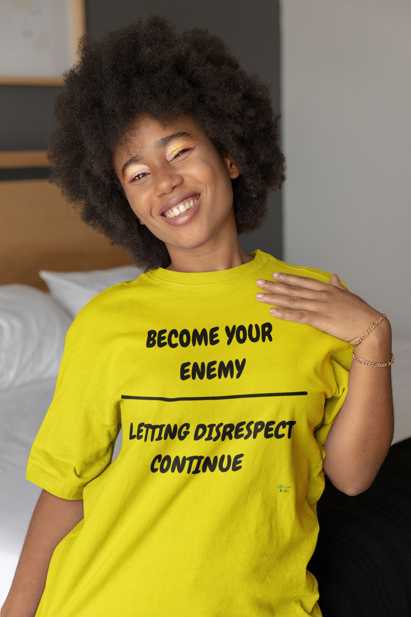 BECOME YOUR ENEMY OVER LETTING DISRESPECT CONTINUE T-SHIRT TEXT ONLY GRAPHIC UNISEX TSHIRT FUNNY SAYINGS T SHIRT SARCASTIC SAYINGS T-SHIRT HILARIOUS SHIRTS SARCASM TEES GIFTS FOR WOMEN GIFT FOR MEN