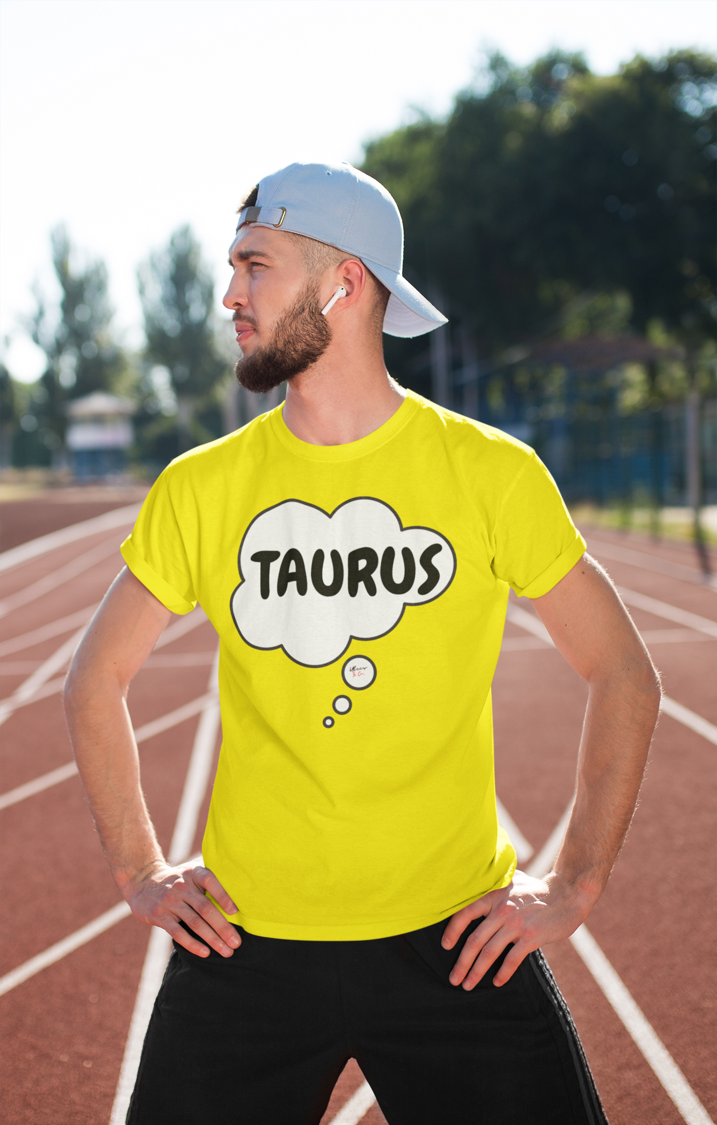 TAURUS ZODIAC SIGN T-SHIRT IN THOUGHT BUBBLE TAURUS HOROSCOPE ASTRONOMY SIGN UNISEX T SHIRT TAURUS BIRTHDAY SIGN TAURUS SEASON TSHIRT GIFT FOR A  TAURUS