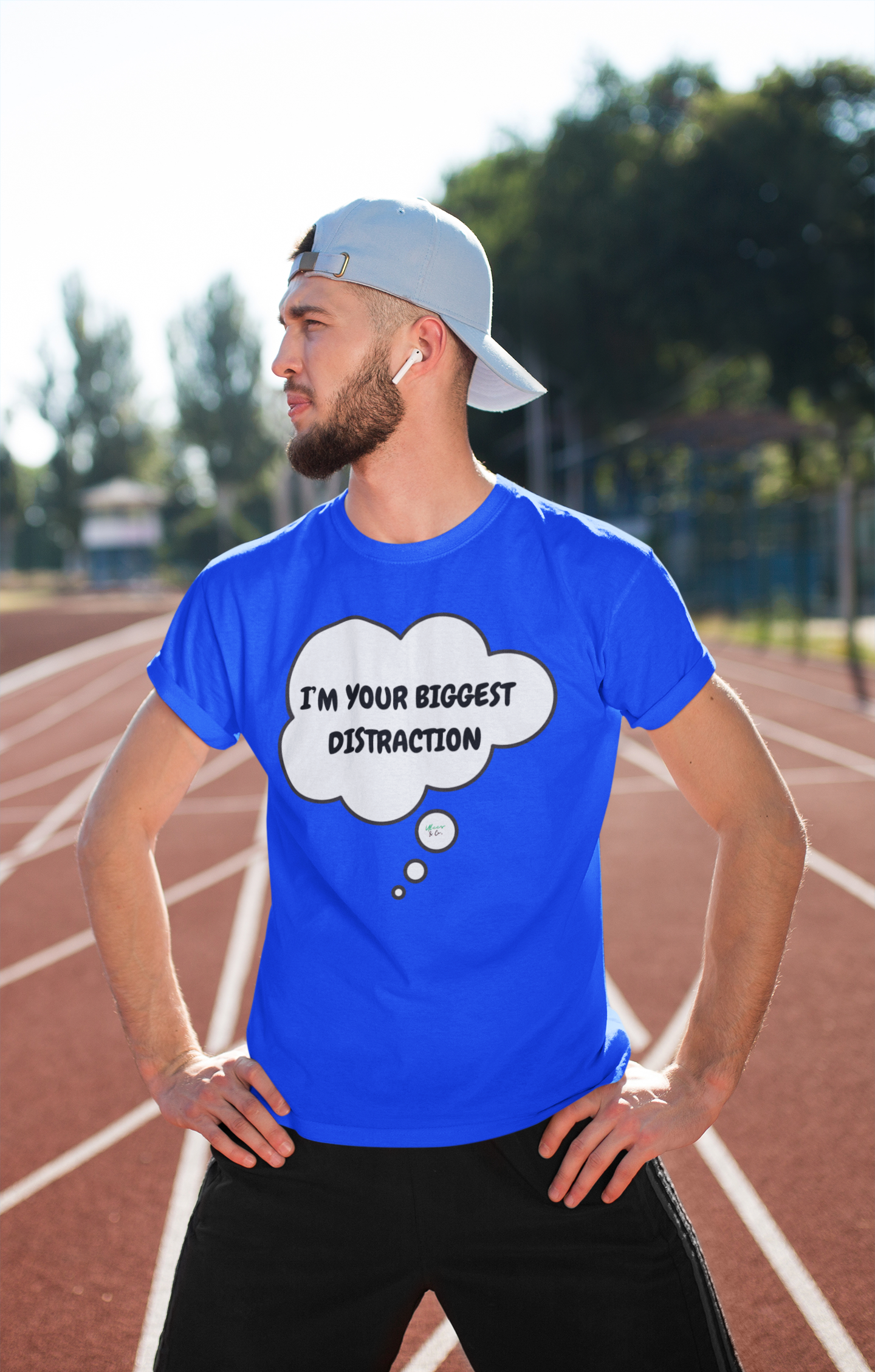 I'M YOUR BIGGEST DISTRACTION T-SHIRT IN THOUGHT BUBBLE UNISEX TSHIRT FUNNY SAYINGS T SHIRT SARCASTIC SAYINGS T-SHIRT SARCASM TEES