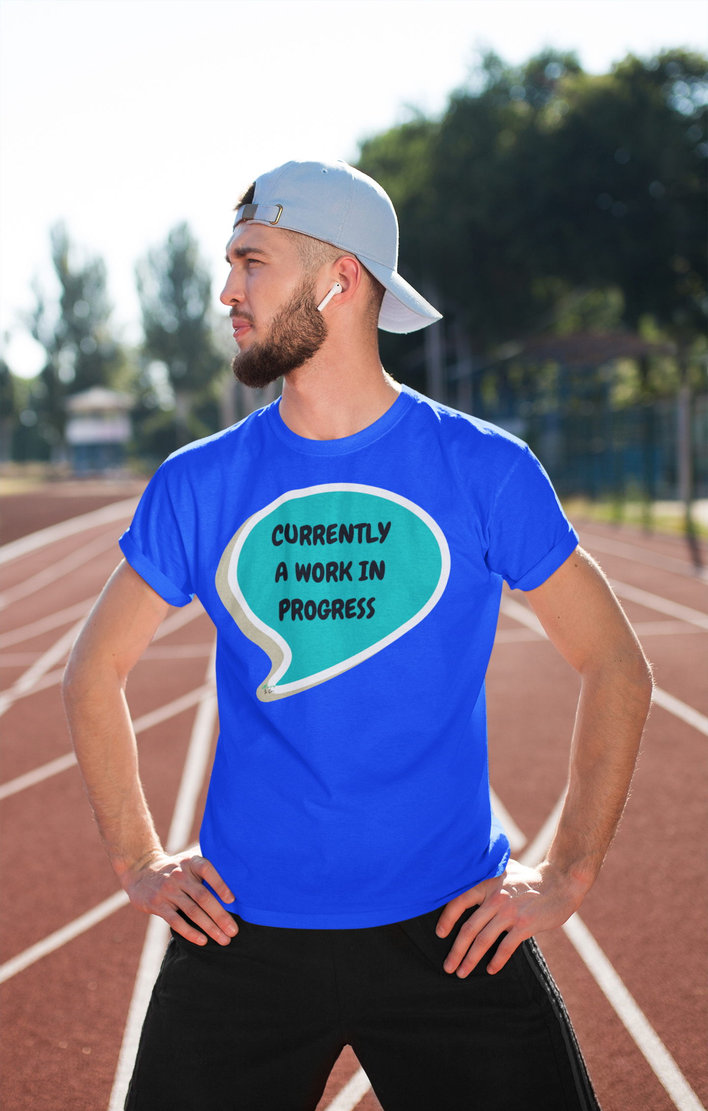 CURRENTLY A WORK IN PROGRESS T-SHIRT IN SPEECH BUBBLE GRAPHIC UNISEX TSHIRT FUNNY SAYINGS T SHIRT SARCASTIC SAYINGS T-SHIRT SARCASM TEES GIFTS FOR WOMEN GIFT FOR MEN