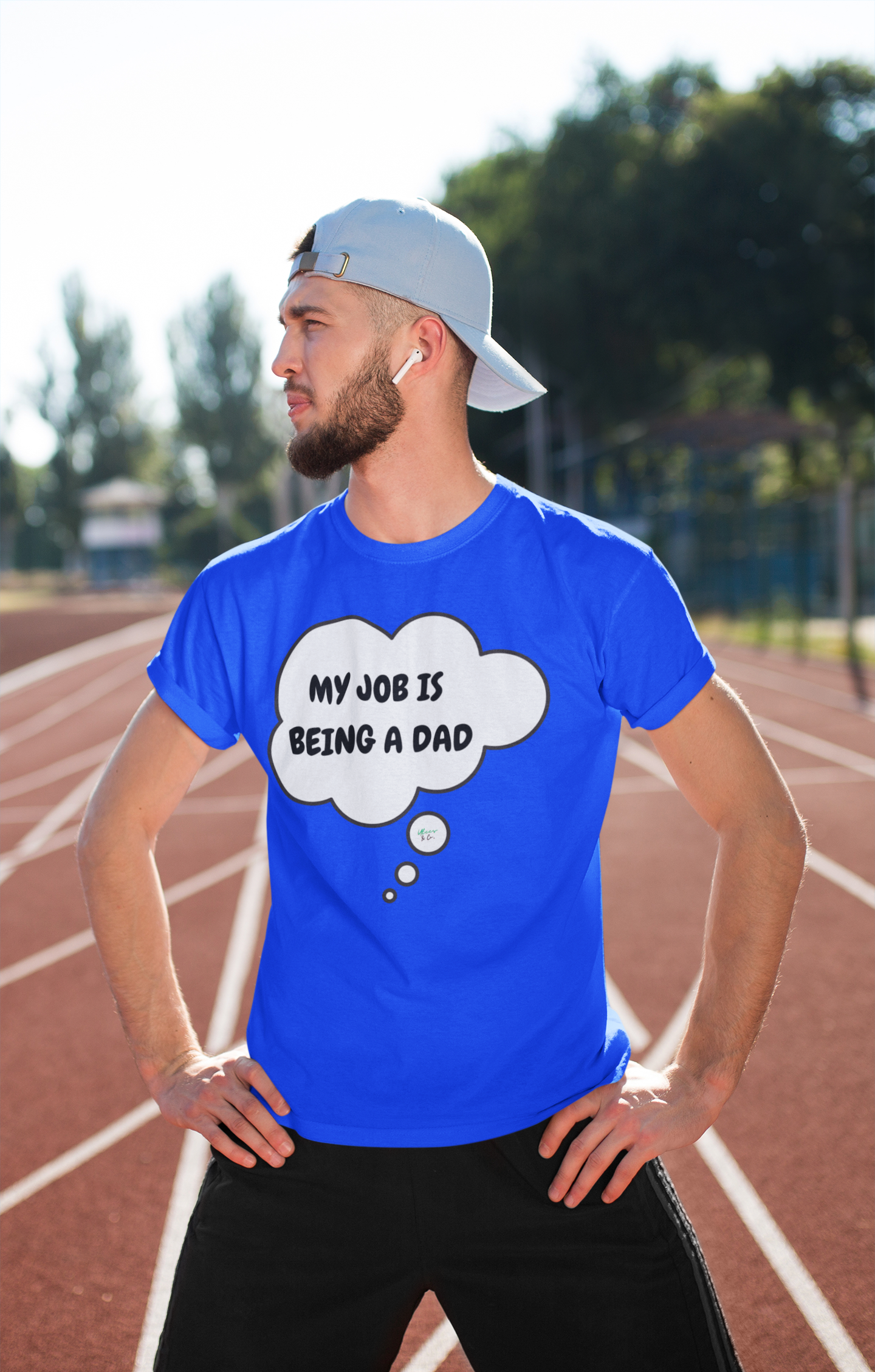 MY JOB IS BEING A DAD TSHIRT FIRST TIME DAD TEE DAD GIFT IDEA IN THOUGHT BUBBLE GRAPHIC UNISEX T-SHIRT GIFT FOR NEW DAD GIFT T-SHIRT FOR DAD BIRTHDAY GIFTS FOR TSHIRTS DAD GIFT FROM KIDS GIFTS APPRECIATE DAD GIFT FROM KIDS FIRST FATHERS DAY