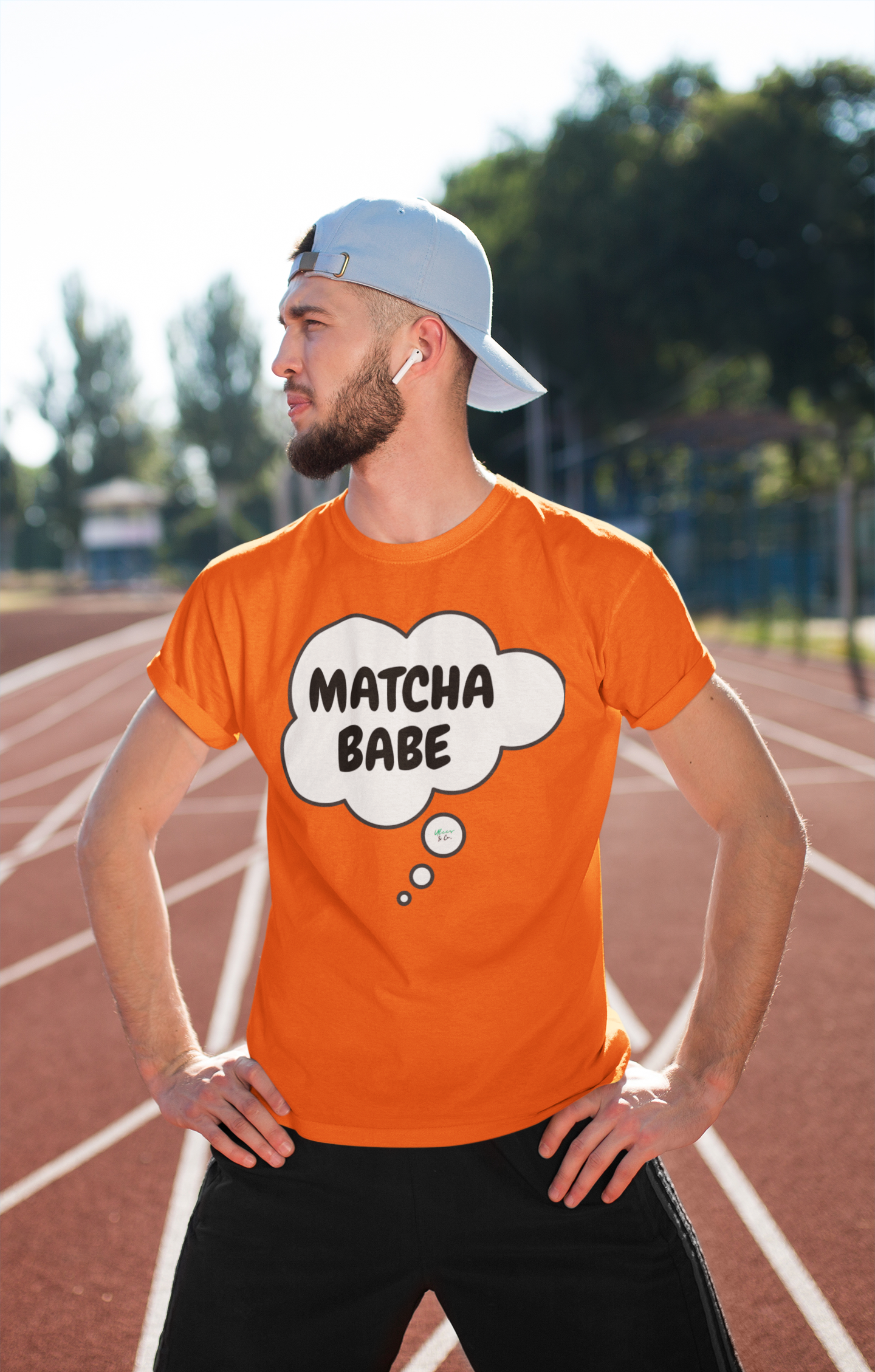 MATCHA BABE T-SHIRT COFFEE LOVERS TEES FOR MATCHA COFFEE DRINKER IN STREETWEAR FASHION UNIQUE GRAPHIC UNISEX T-SHIRT THOUGHT BUBBLE BIRTHDAY GIFT FOR MATCHA CAFFEINE LOVER TEES FOR COFFEE GIFT UNIQUE GIFTS FOR WOMEN GIFT FOR MEN CLOTHING BRAND