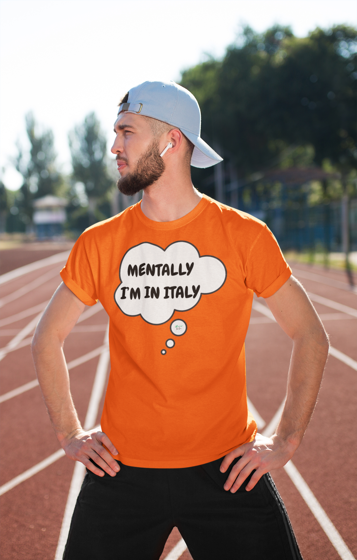 MENTALLY I'M IN ITALY T-SHIRT UNIQUE GRAPHIC UNISEX THOUGHT BUBBLE SHIRT CASUAL STREETWEAR FASHION FUNNY SAYINGS TEES SARCASTIC SAYINGS T-SHIRT HILARIOUS SHIRTS SARCASM TEES BIRTHDAY GIFTS FOR WOMEN GIFT FOR MEN CLOTHING BRAND