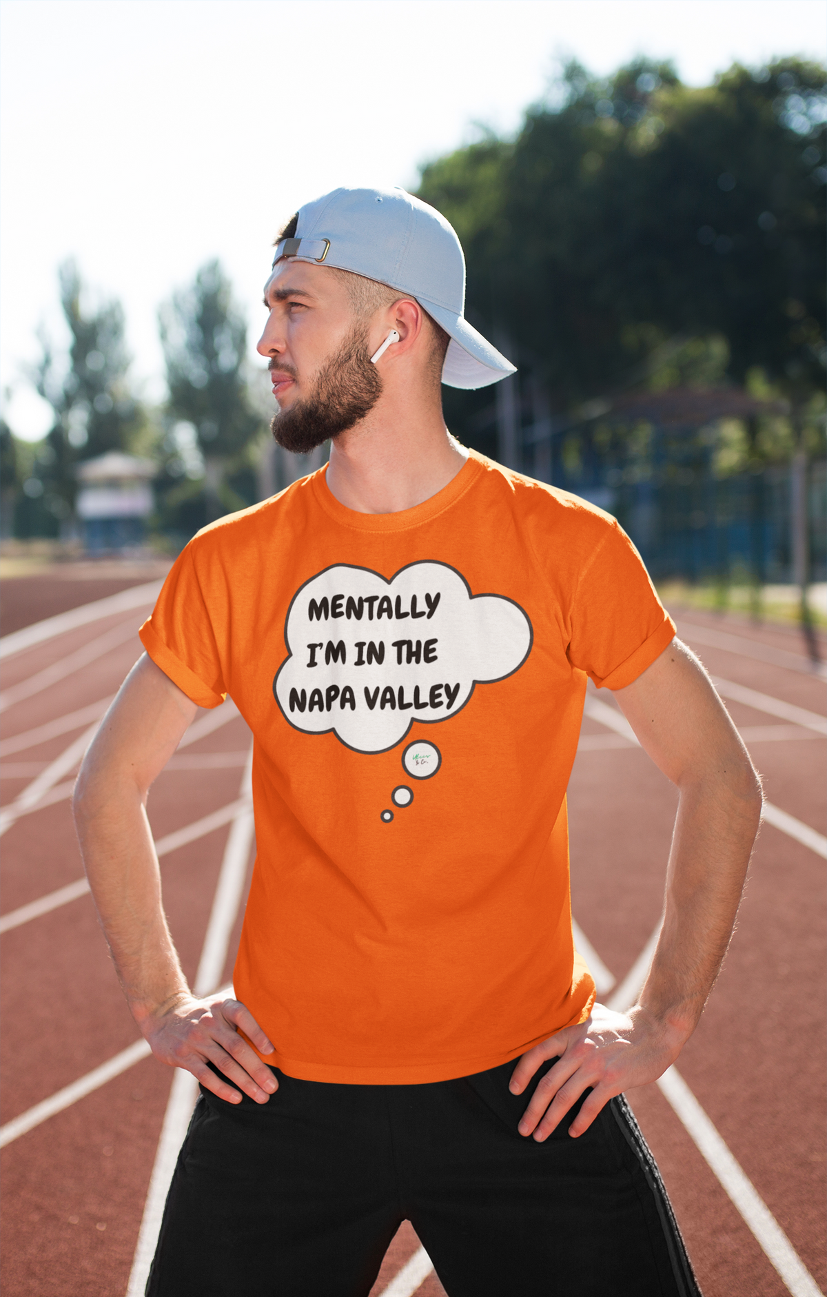 MENTALLY I'M IN THE NAPA VALLEY T-SHIRT UNIQUE GRAPHIC UNISEX THOUGHT BUBBLE SHIRT CASUAL STREETWEAR FASHION VACATION SPOT TEES SARCASTIC SAYINGS T-SHIRT HILARIOUS SHIRTS VACATION DESTINATION BIRTHDAY GIFTS FOR WOMEN GIFT FOR MEN CLOTHING BRAND