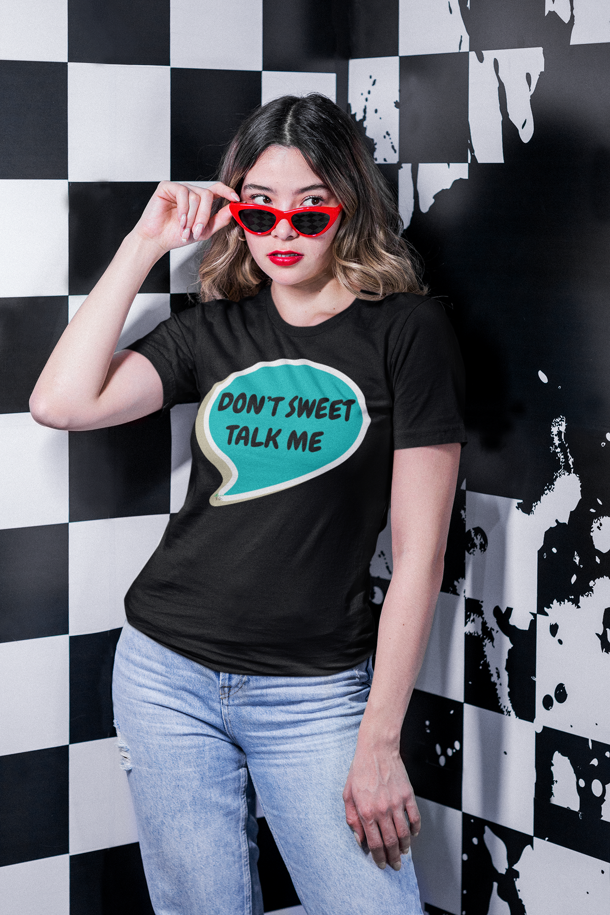DON'T SWEET TALK ME T-SHIRT UNIQUE GRAPHIC UNISEX IN SPEECH BUBBLE DESIGN SHIRT CASUAL STREETWEAR FASHION FUNNY SAYINGS TEES SARCASTIC TEES BIRTHDAY GIFTS WOMEN SHIRTS FOR MEN