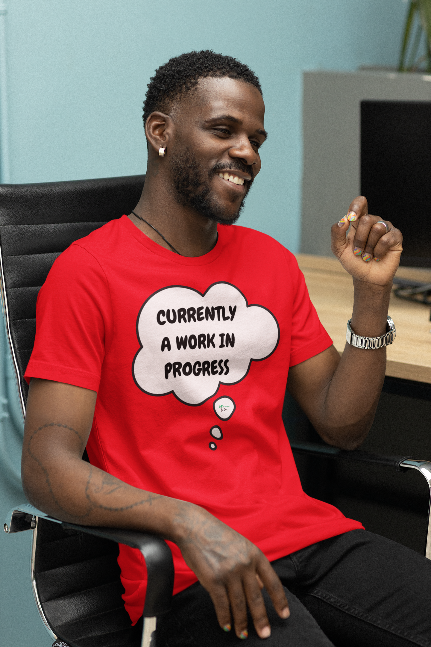 CURRENTLY A WORK IN PROGRESS T-SHIRT IN THOUGHT BUBBLE GRAPHIC UNISEX TSHIRT FUNNY SAYINGS T SHIRT SARCASTIC SAYINGS T-SHIRT SARCASM TEES GIFTS FOR WOMEN GIFT FOR MEN
