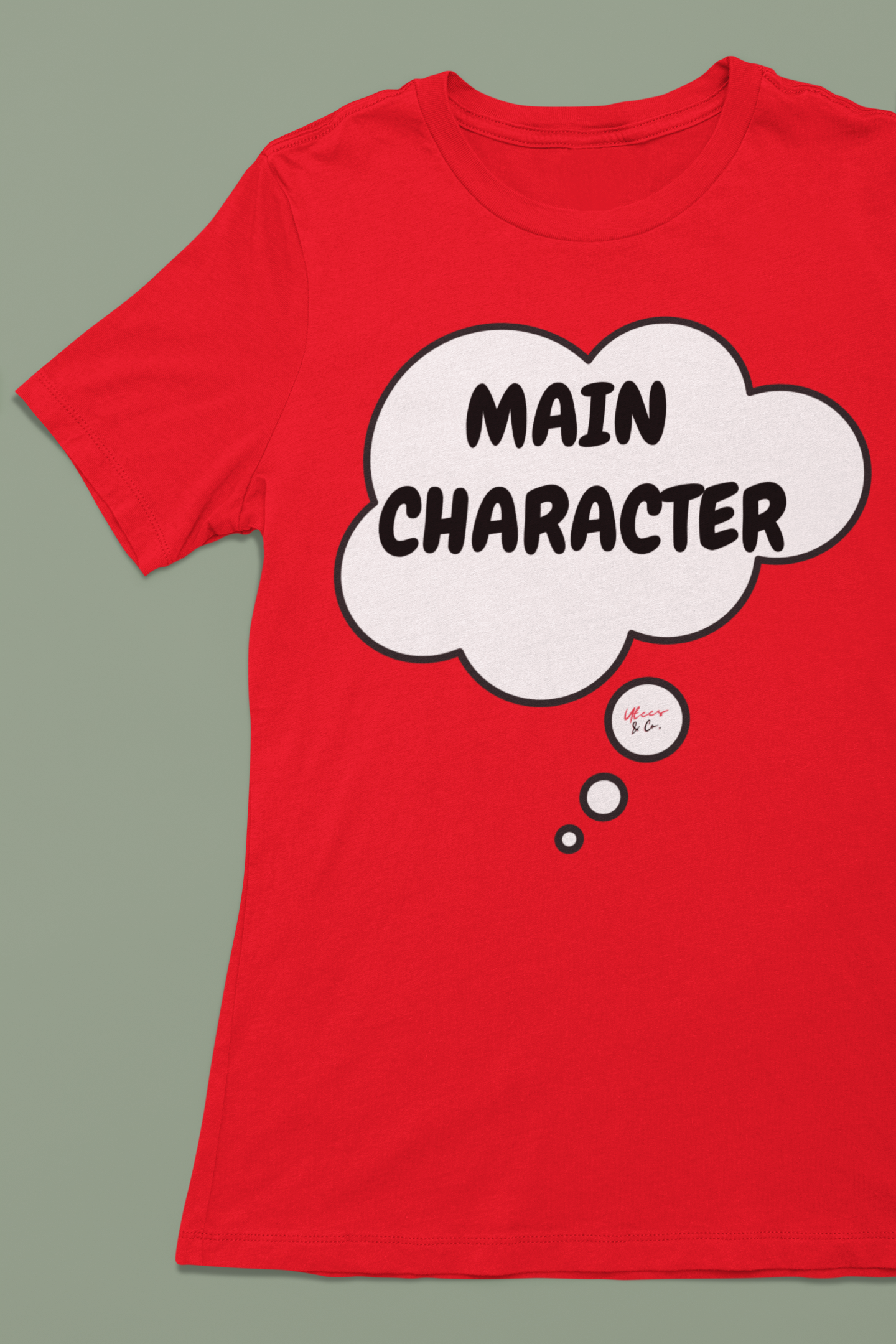 MAIN CHARACTER IN A THOUGHT BUBBLE UNISEX T-SHIRTS FUNNY SAYINGS SHIRTS SARCASTIC TSHIRTS FOR GIFT FOR WOMEN T SHIRT GIFT FOR MEN SARCASM MOTIVATIONAL GIFTS