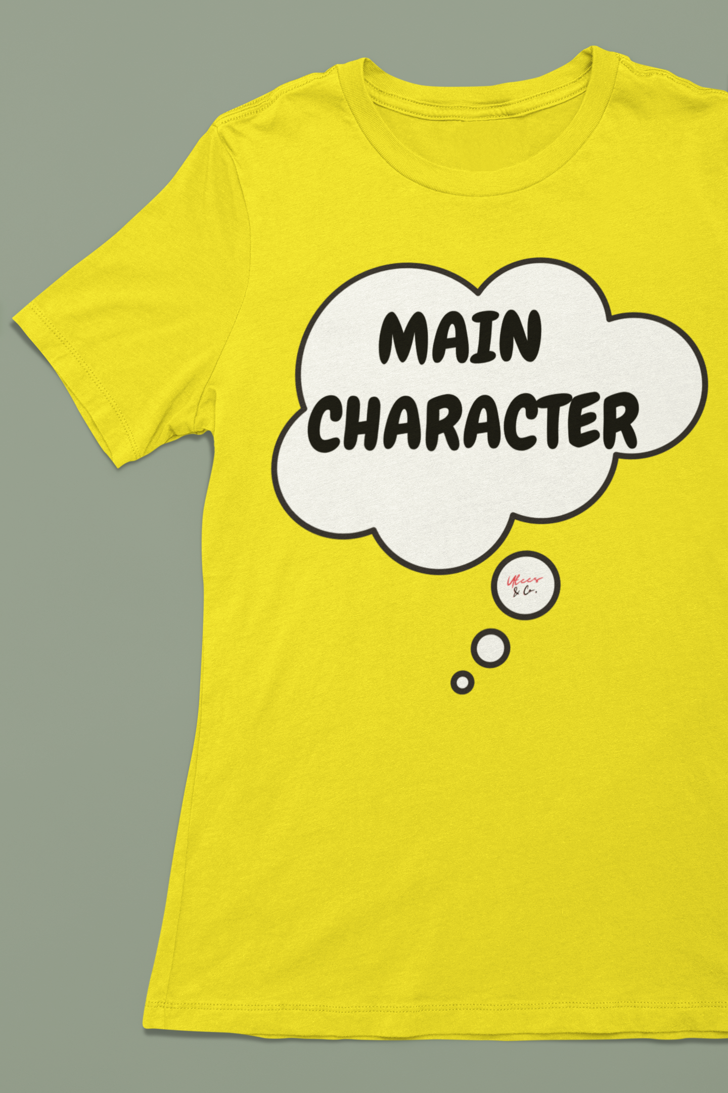 MAIN CHARACTER IN A THOUGHT BUBBLE UNISEX T-SHIRTS FUNNY SAYINGS SHIRTS SARCASTIC TSHIRTS FOR GIFT FOR WOMEN T SHIRT GIFT FOR MEN SARCASM MOTIVATIONAL GIFTS