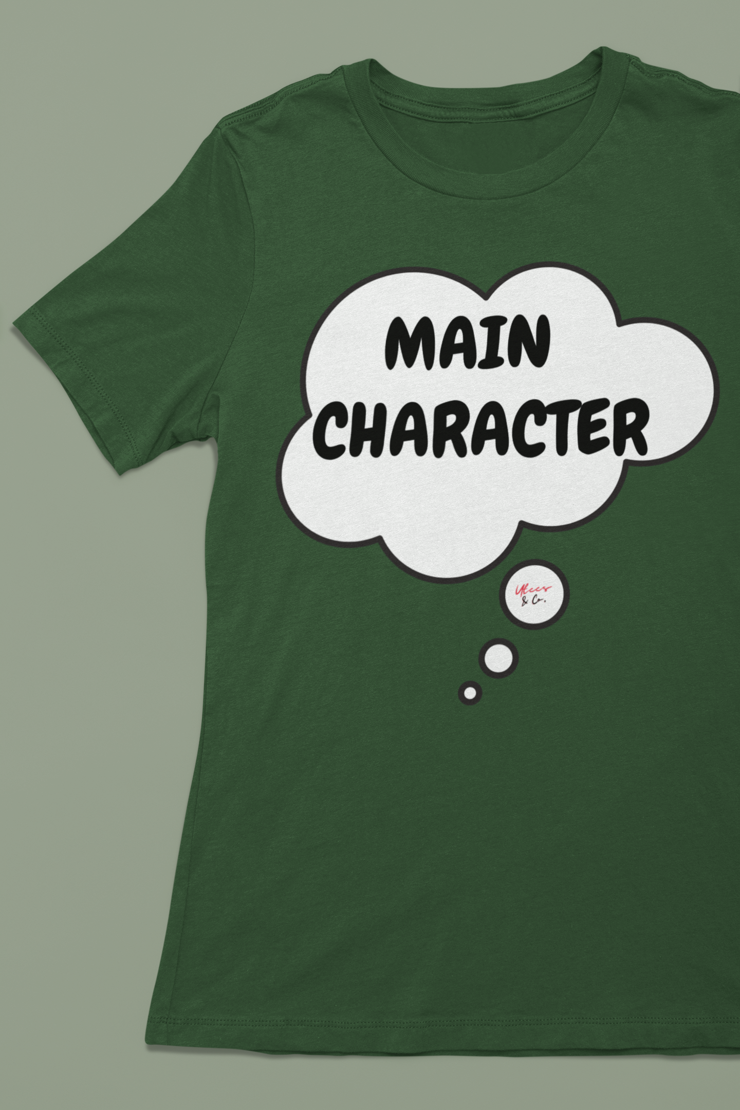 MAIN CHARACTER IN A THOUGHT BUBBLE UNISEX T-SHIRTS FUNNY SAYINGS SHIRTS SARCASTIC TSHIRTS FOR GIFT FOR WOMEN T SHIRT GIFT FOR MEN SARCASM MOTIVATIONAL GIFTS