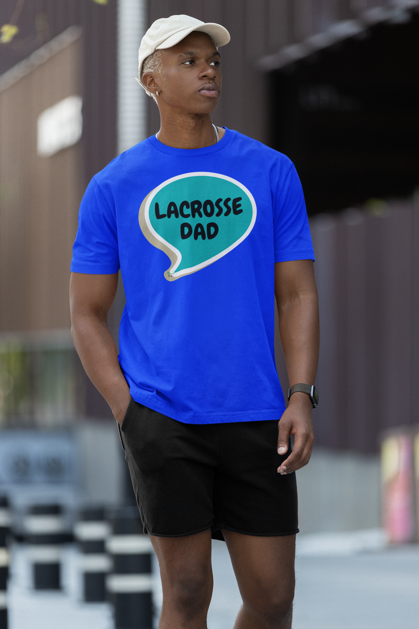 LACROSSE SHIRTS LACROSSE DAD TSHIRT FOR LACROSSE FANS T-SHIRTS UNIQUE GRAPHIC UNISEX TEES IN SPEECH BUBBLE DESIGN FIRST TIME DAD T-SHIRT LACROSSE TEES FATHER'S DAY GIFT FOR MEN SHIRTS GIFTS FOR NEW FATHER TSHIRTS GIFTS FOR MEN CELEBRATION GIFTS FOR DAD
