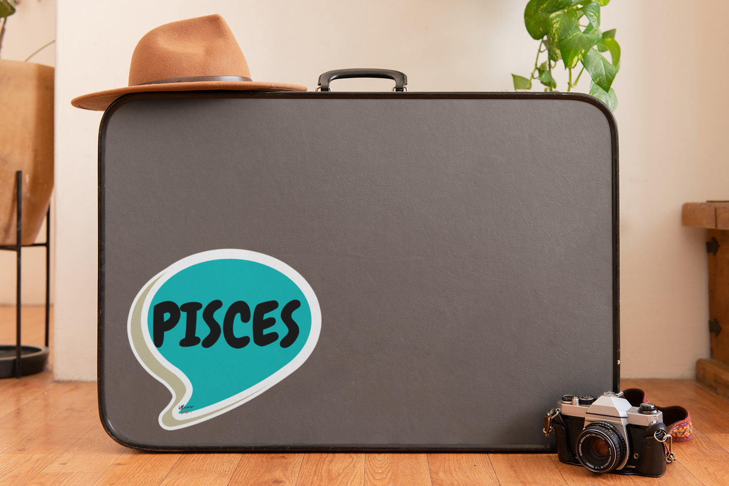 PISCES ZODIAC SIGN STICKER IN SPEECH BUBBLE STICKER OVERSIZED STICKER HOROSCOPE STICKER PISCES SIGN STICKER ASTROLOGY PISCES STICKERS