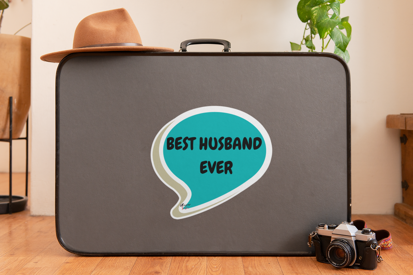 BEST HUSBAND EVER FOR HAPPY FATHERS DAY STICKER GIFT IN SPEECH BUBBLE SINGLE STICKER WIFE APPRECIATION WIFE TO HUSBAND FROM HUSBAND TO HUSBAND GIFT STATIONARY STICKERS WHITE STICKER TRANSPARENT STICKER SCRAPBOOKING STICKER