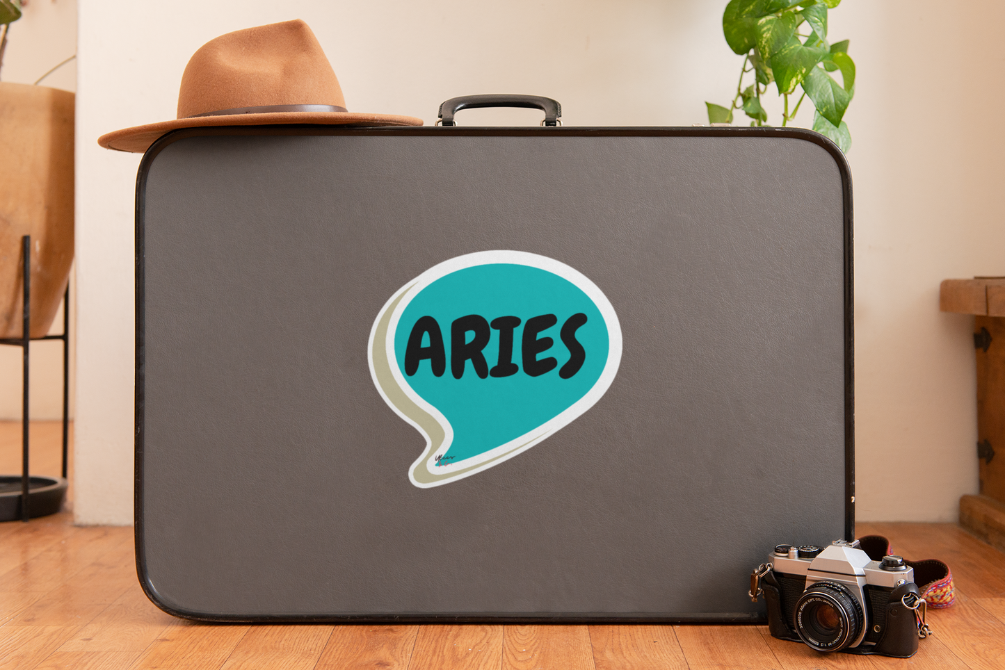 ARIES ZODIAC SIGN STICKER OVERSIZED IN SPEECH BUBBLE CUSTOMIZE STICKER GIFTS FOR STATIONARY OVERSIZED PERSONALIZED STICKER FOR JOURNALS SCRAPBOOKING STICKER ARIES BIRTHDAY SIGNS GIFT STICKERS