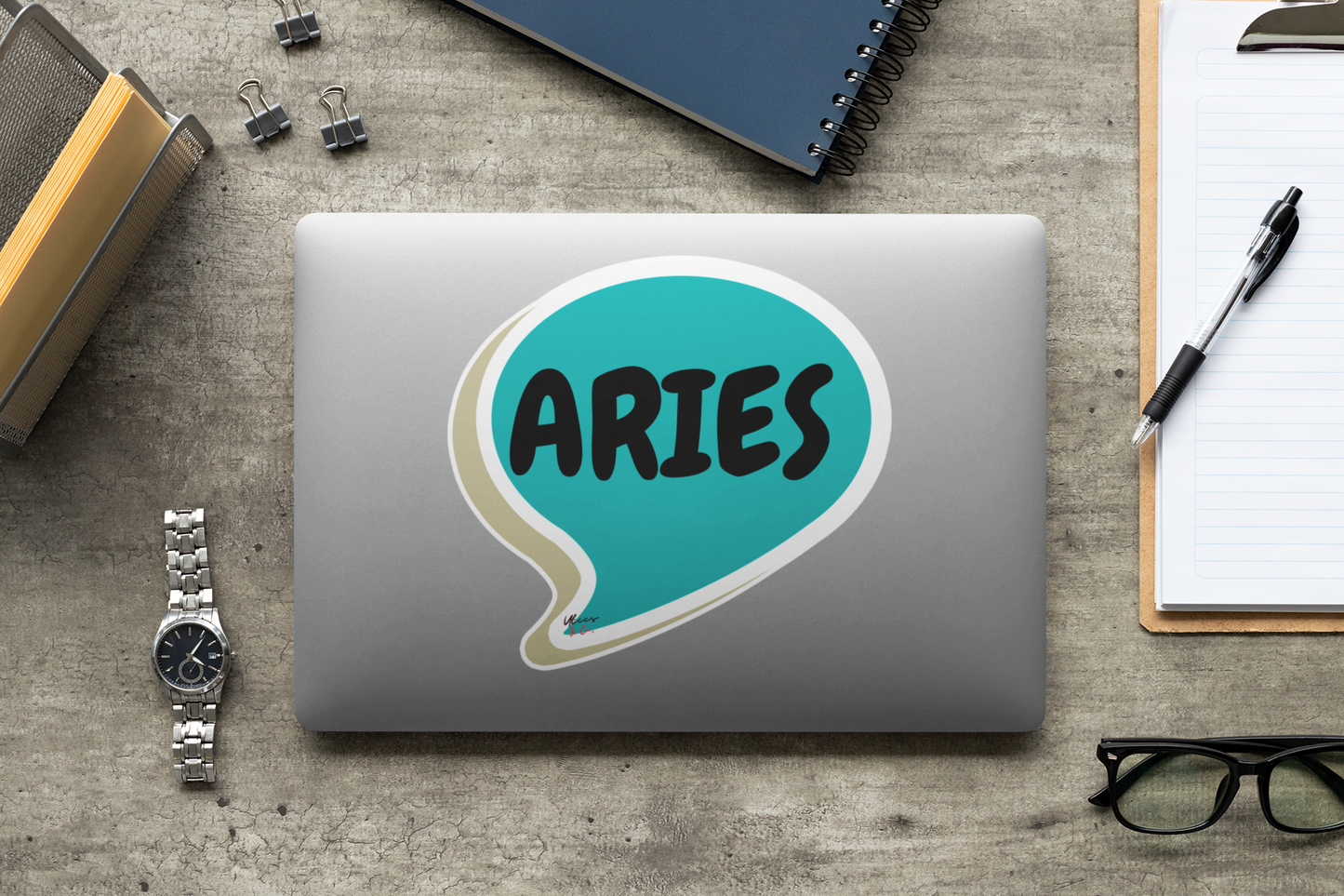 ARIES ZODIAC SIGN STICKER OVERSIZED IN SPEECH BUBBLE CUSTOMIZE STICKER GIFTS FOR STATIONARY OVERSIZED PERSONALIZED STICKER FOR JOURNALS SCRAPBOOKING STICKER ARIES BIRTHDAY SIGNS GIFT STICKERS