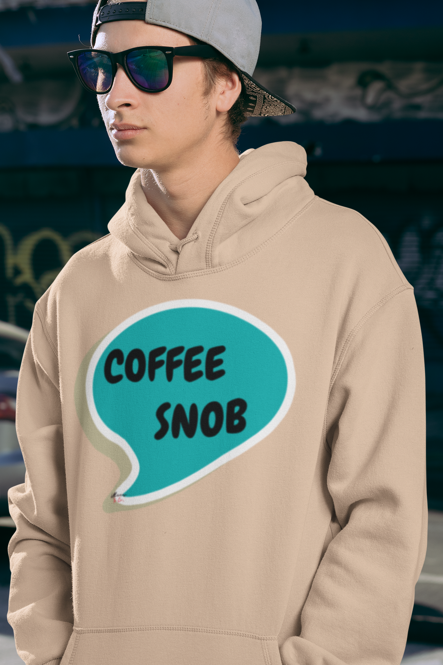 COFFEE SNOB HOODIE IN SPEECH BUBBLE UNISEX PULLOVER HOODIE SARCASTIC SAYINGS UNISEX PULLOVER HOODIE FUNNY SAYINGS UNISEX PULLOVER HOODIE