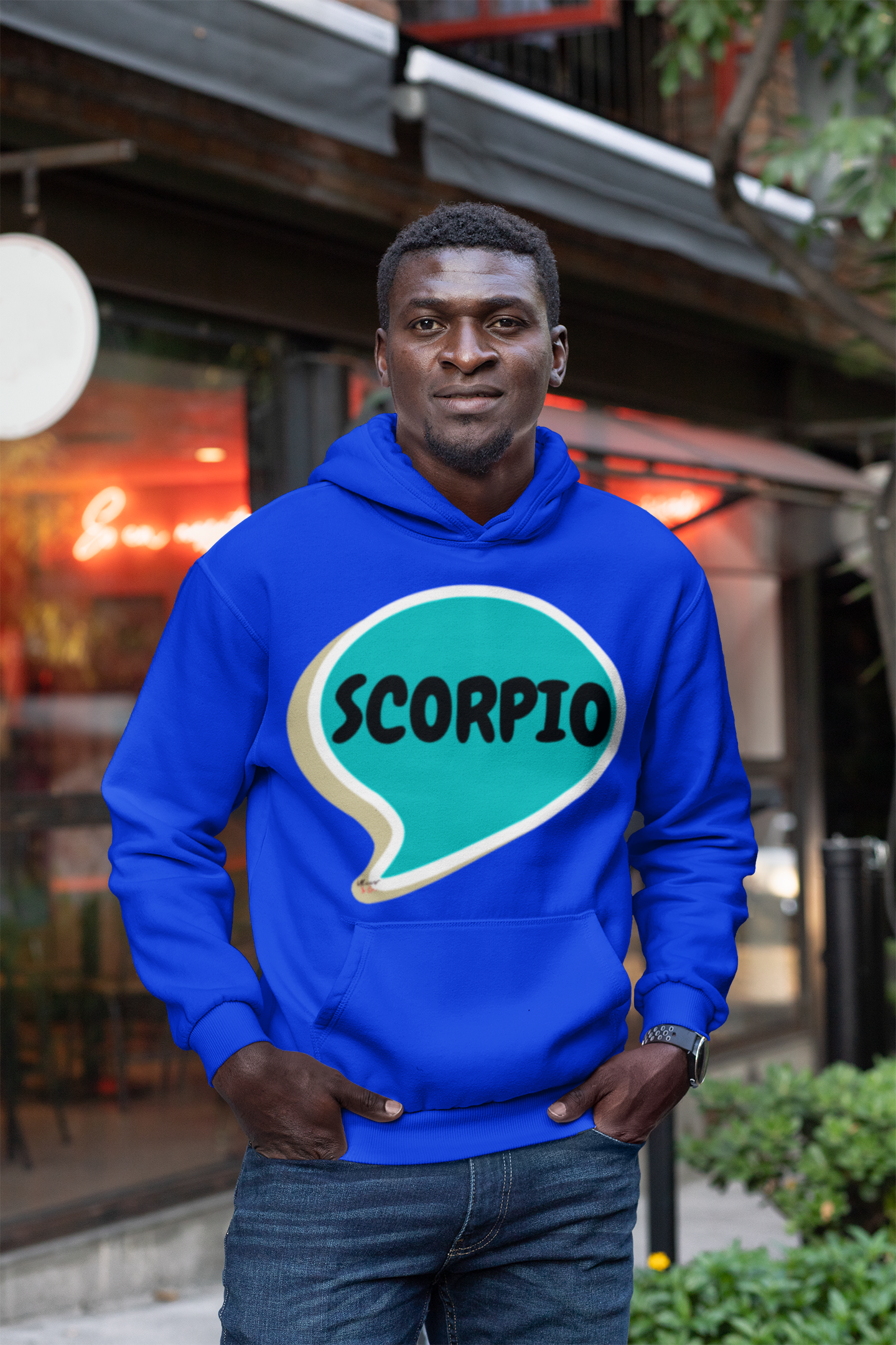 SCORPIO ZODIAC SIGN HOODIE IN SPEECH BUBBLE SCORPIO HOROSCOPE BIRTHDAY SIGN GIFT FOR BIRTHDAY SCORPIO SEASON SCORPIO ASTROLOGY SIGN HOODIE