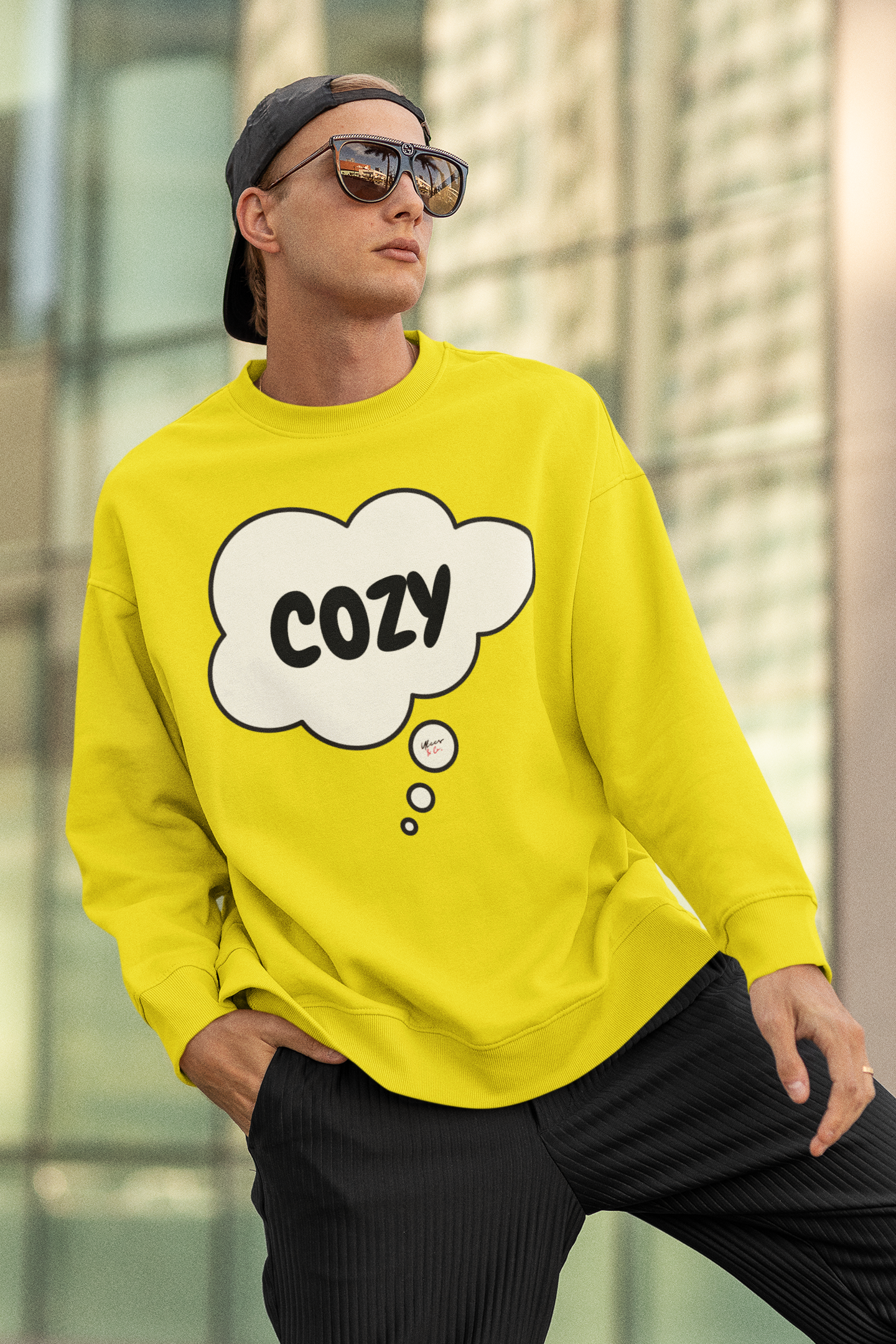 COZY AUTUMN SWEATSHIRTS IN THOUGHT BUBBLE FOR FALL SEASON UNISEX PULLOVER CREWNECK SWEATSHIRT GIFT FOR WOMEN SWEATER FALL SEASON FOR MEN AUTUMN VIBES SWEATSHIRTS AS GIFTS