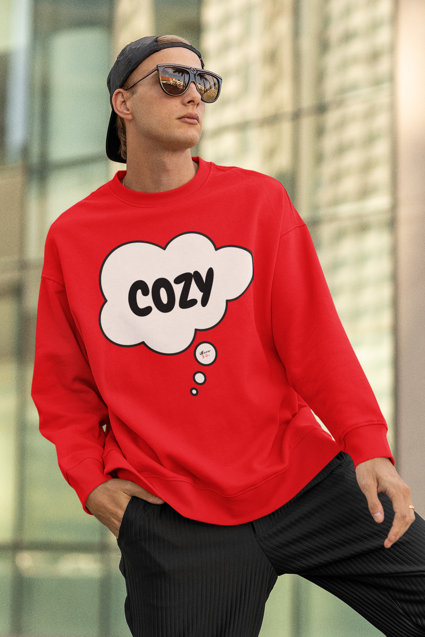 COZY AUTUMN SWEATSHIRTS IN THOUGHT BUBBLE FOR FALL SEASON UNISEX PULLOVER CREWNECK SWEATSHIRT GIFT FOR WOMEN SWEATER FALL SEASON FOR MEN AUTUMN VIBES SWEATSHIRTS AS GIFTS