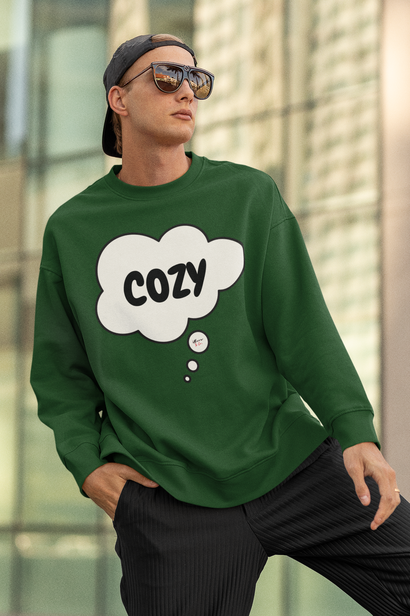 COZY AUTUMN SWEATSHIRTS IN THOUGHT BUBBLE FOR FALL SEASON UNISEX PULLOVER CREWNECK SWEATSHIRT GIFT FOR WOMEN SWEATER FALL SEASON FOR MEN AUTUMN VIBES SWEATSHIRTS AS GIFTS