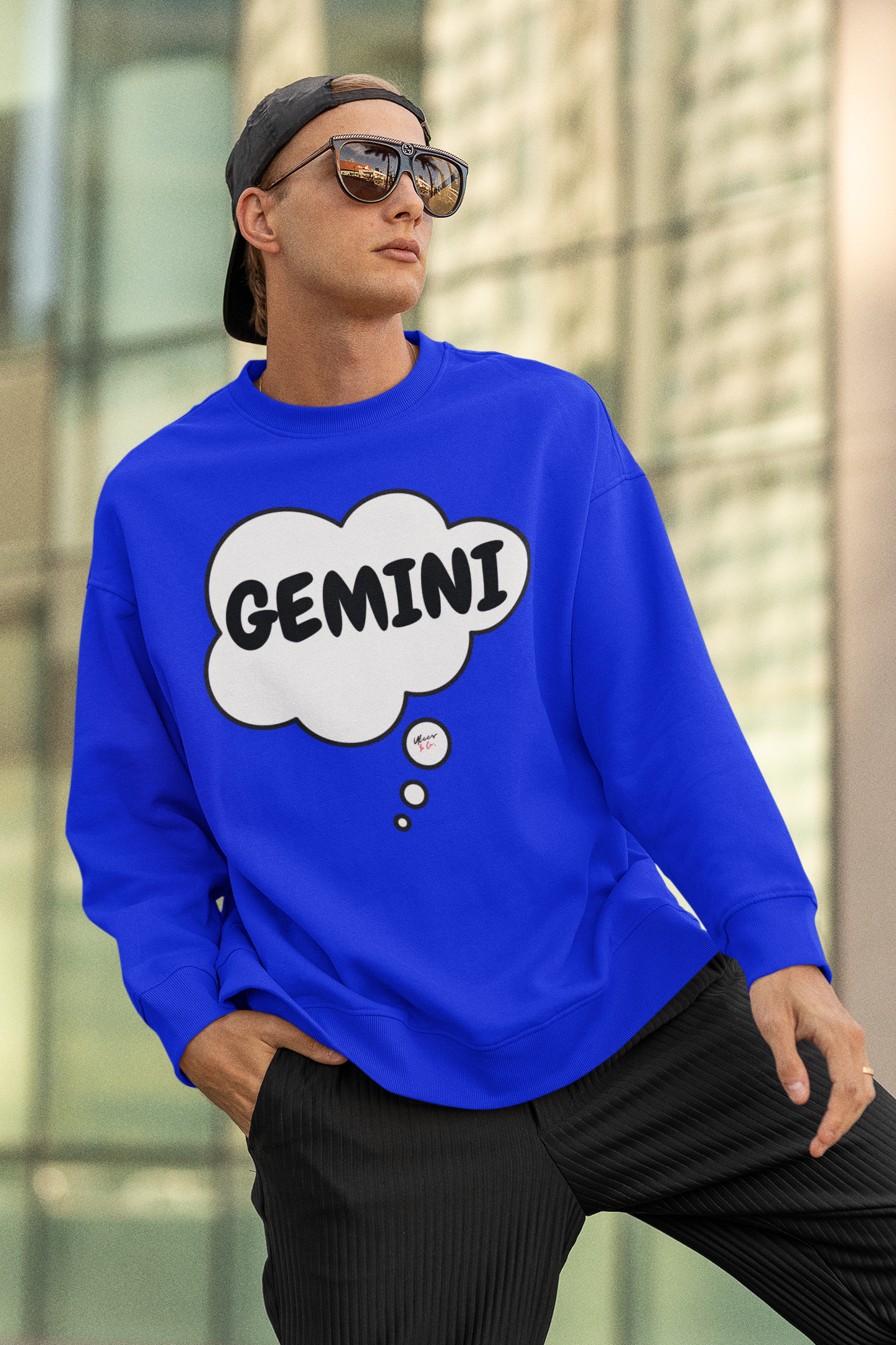 GEMINI ZODIAC SIGN IN THOUGHT BUBBLE UNISEX CREWNECK PULLOVER SWEATSHIRT GEMINI ZODIAC SIGN TRENDY SWEATERS BIRTHDAY GIFTS GEMINI ZODIAC SYMBOLS SWEATSHIRT ASTROLOGY SIGNS SWEATSHIRTS GEMINI ZODIAC SEASON