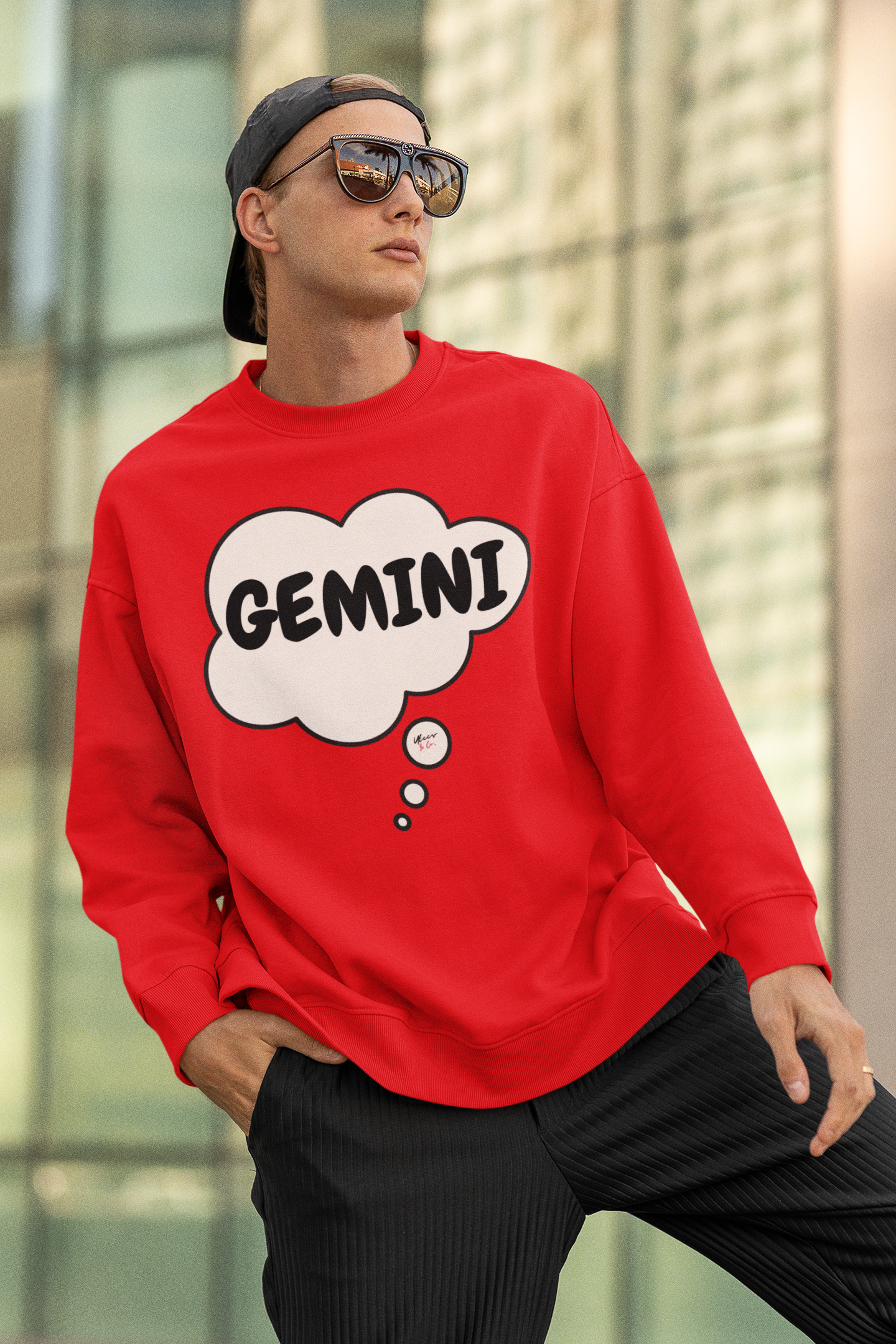 GEMINI ZODIAC SIGN IN THOUGHT BUBBLE UNISEX CREWNECK PULLOVER SWEATSHIRT GEMINI ZODIAC SIGN TRENDY SWEATERS BIRTHDAY GIFTS GEMINI ZODIAC SYMBOLS SWEATSHIRT ASTROLOGY SIGNS SWEATSHIRTS GEMINI ZODIAC SEASON