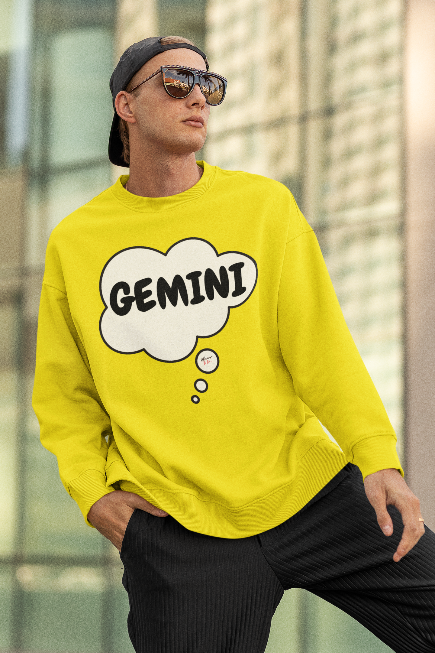 GEMINI ZODIAC SIGN IN THOUGHT BUBBLE UNISEX CREWNECK PULLOVER SWEATSHIRT GEMINI ZODIAC SIGN TRENDY SWEATERS BIRTHDAY GIFTS GEMINI ZODIAC SYMBOLS SWEATSHIRT ASTROLOGY SIGNS SWEATSHIRTS GEMINI ZODIAC SEASON