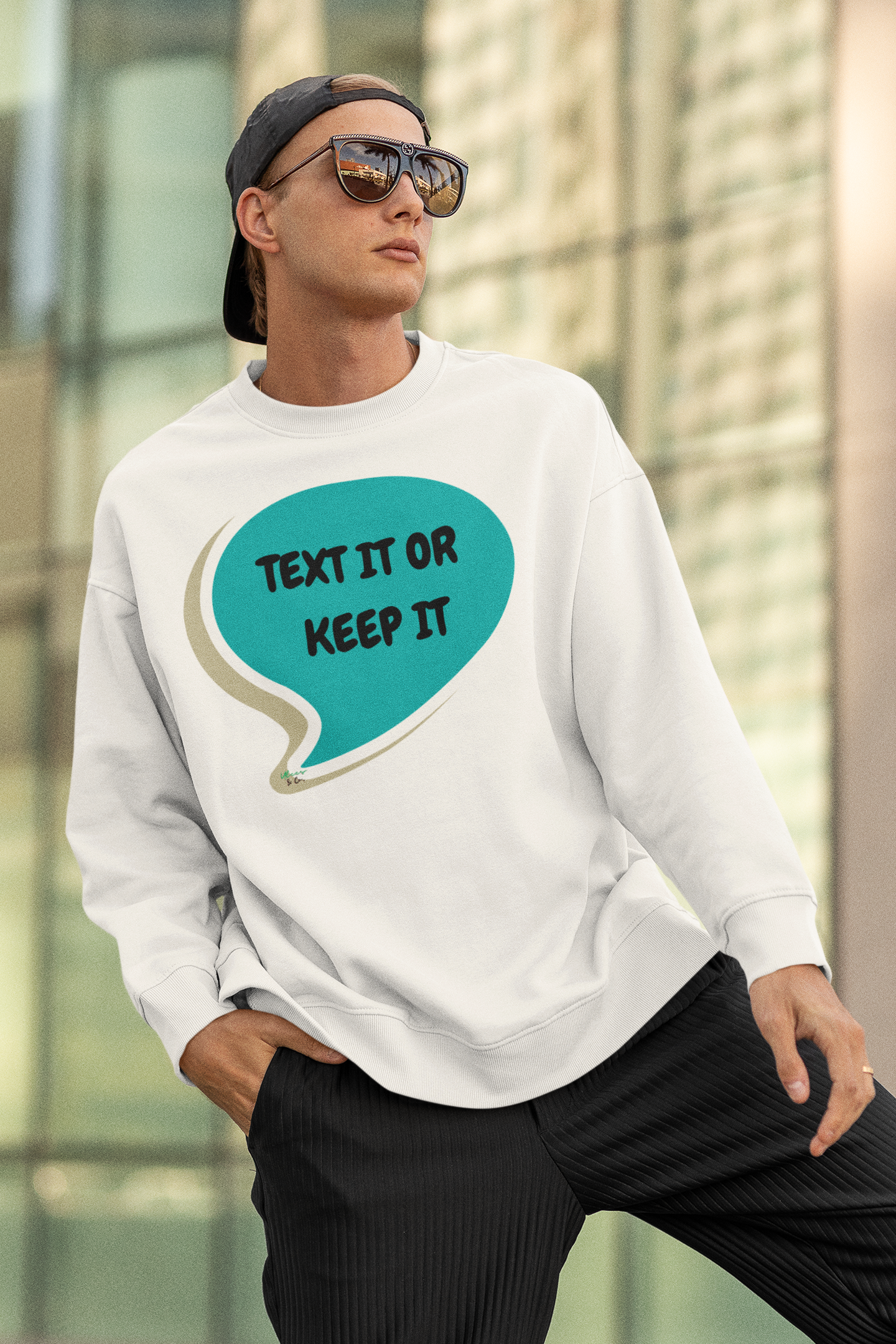 TEXT IT OR KEEP IT SWEATSHIRT IN SPEECH BUBBLE UNISEX CREWNECK PULLOVER SWEATSHIRT FUNNY SAYINGS SWEATER SARCASTIC SAYINGS SWEATSHIRTS FOR MEN SWEATSHIRTS FOR WOMEN