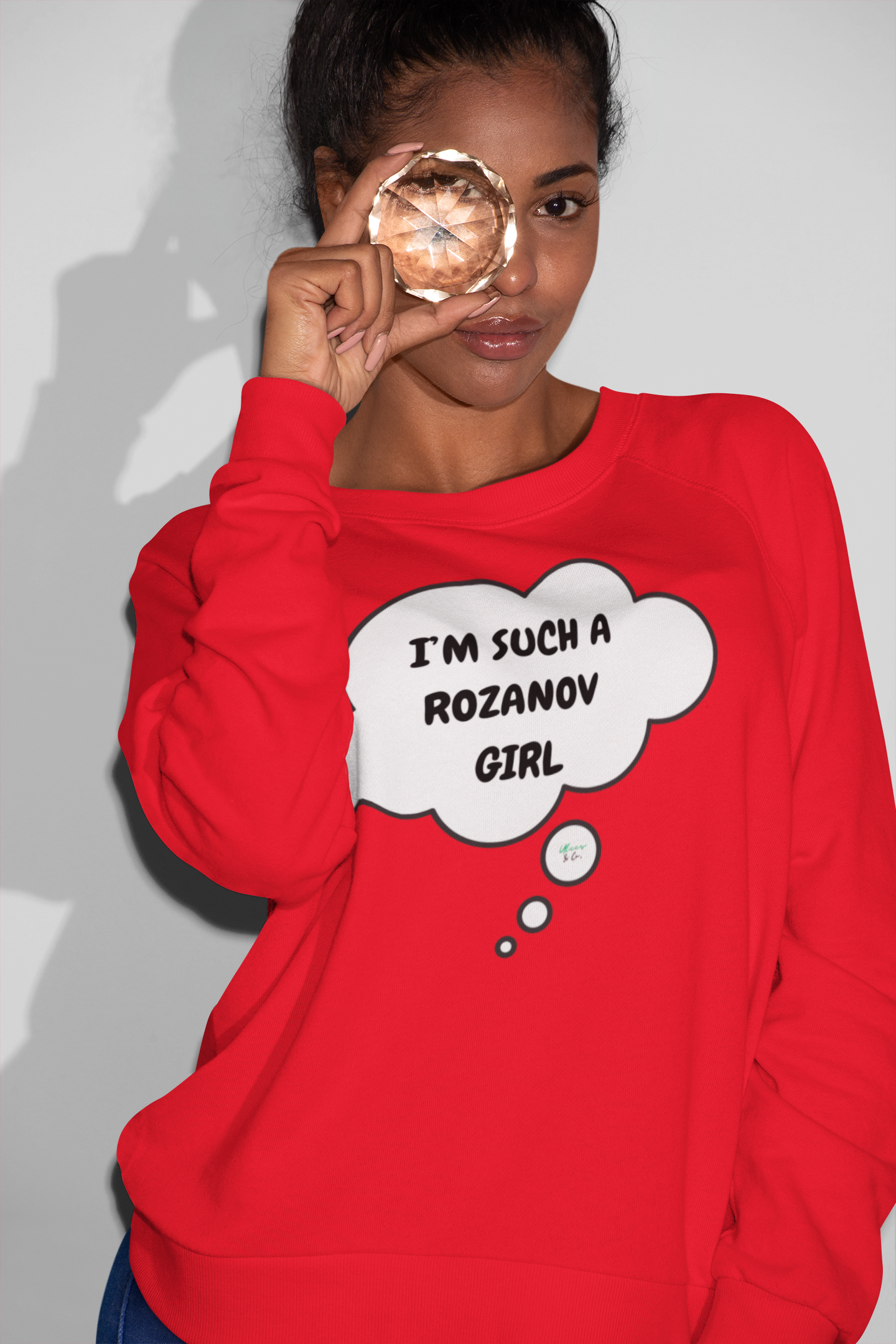 I'M SUCH A ROZANOV GIRL SWEATSHIRT IN THOUGHT BUBBLE GRAPHIC UNISEX CREWNECK PULLOVER SWEATSHIRT HEATED RIVALRY SWEATER ILYA ROZANOV SWEATSHIRTS FOR WOMEN SWEATSHIRTS FOR MEN HOCKEY PLAYERS GIFT IDEAS JERSEY NUMBER T-SHIRT FAN MERCH HOCKEY ROMANCE