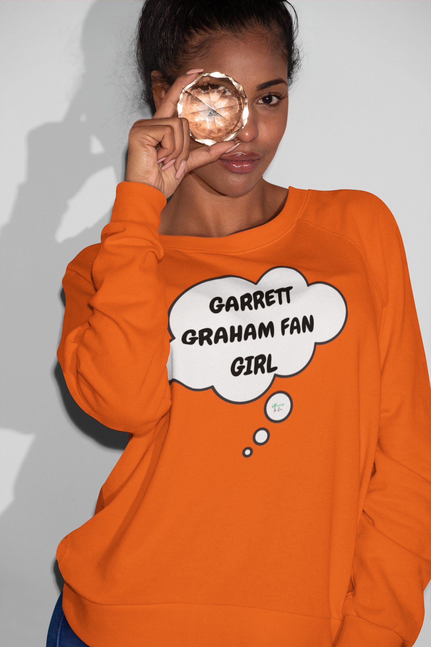 GARRETT GRAHAM FAN GIRL SWEATSHIRT HOCKEY PLAYER UNIQUE GRAPHIC UNISEX PULLOVER SWEATSHIRT THOUGHT BUBBLE SWEATER OFF CAMPUS SWEATER BELMONT CAMELI FAN OFF CAMPUS SERIES HOCKEY TEAMT SWEATSHIRT GARRETT GRAHAM SWEATERS BIRTHDAY GIFTS FOR WOMEN GIFT FOR MEN