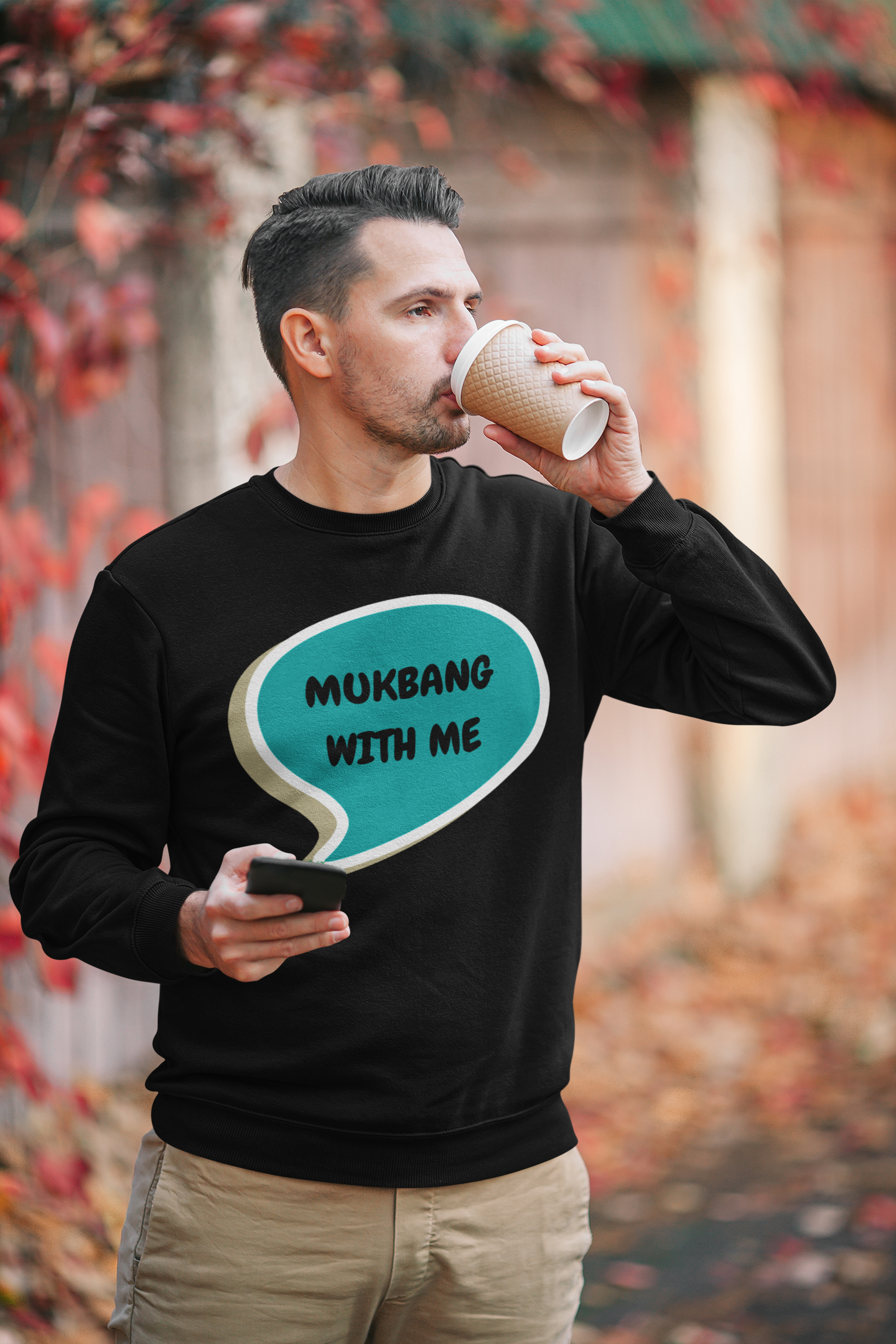 MUKBANG WITH ME SWEATSHIRT IN SPEECH BUBBLE GRAPHIC UNISEX CREWNECK PULLOVER SWEATSHIRT FUNNY SAYINGS FOODIE SWEATSHIRTS SWEATER SARCASTIC SAYINGS SWEATSHIRTS FOR WOMEN SWEATSHIRTS FOR MEN GIFT IDEAS