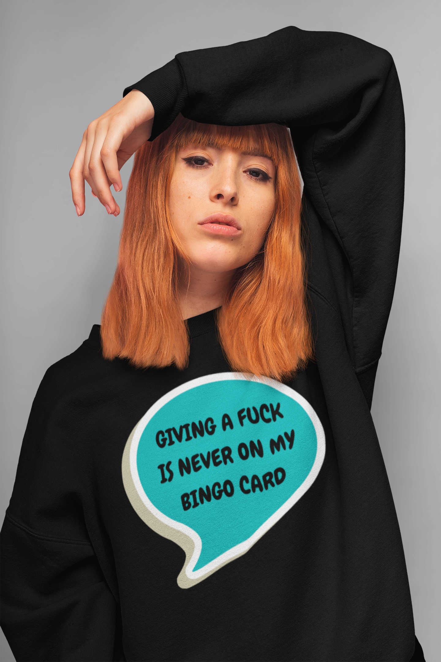 GIVING A FUCK IS NEVER ON MY BINGO CARD SWEATSHIRT IN SPEECH BUBBLE GRAPHIC UNISEX CREWNECK PULLOVER SWEATSHIRT FUNNY SAYINGS SWEATER SARCASTIC SAYINGS SWEATSHIRTS FOR MEN SWEATSHIRTS FOR WOMEN